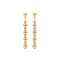 18k Gold Ball Hanging Earrings