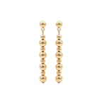 18k Gold Ball Hanging Earrings