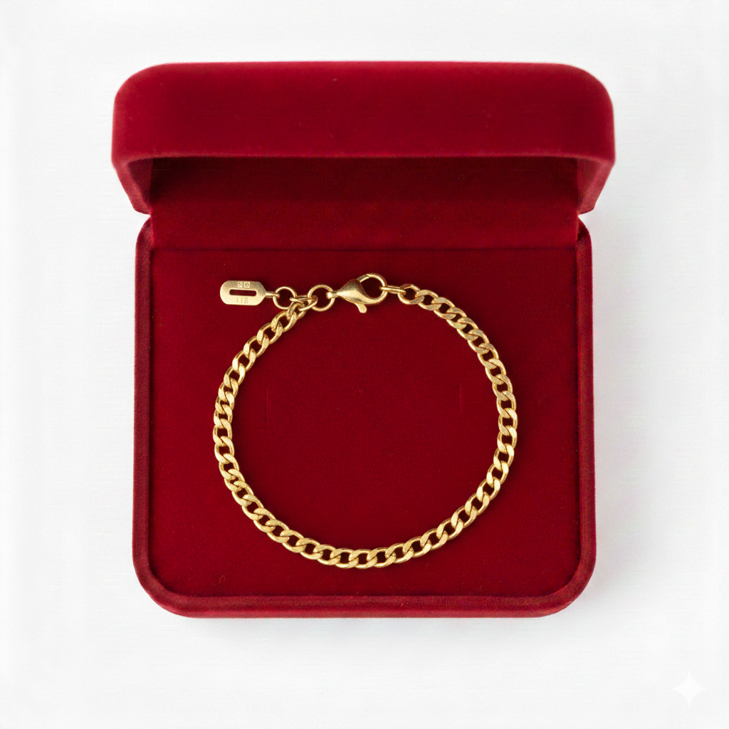 18k Gold Cuban Bracelet