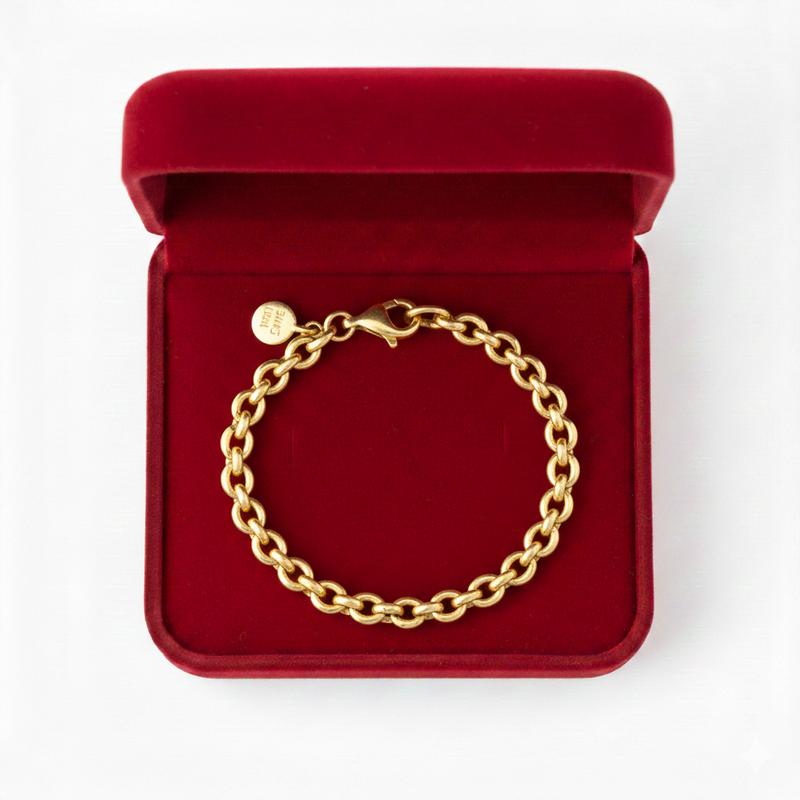18k Gold Rolo Bracelet - مجموعة متميزة - Embellish Gold Jewelry & Diamond