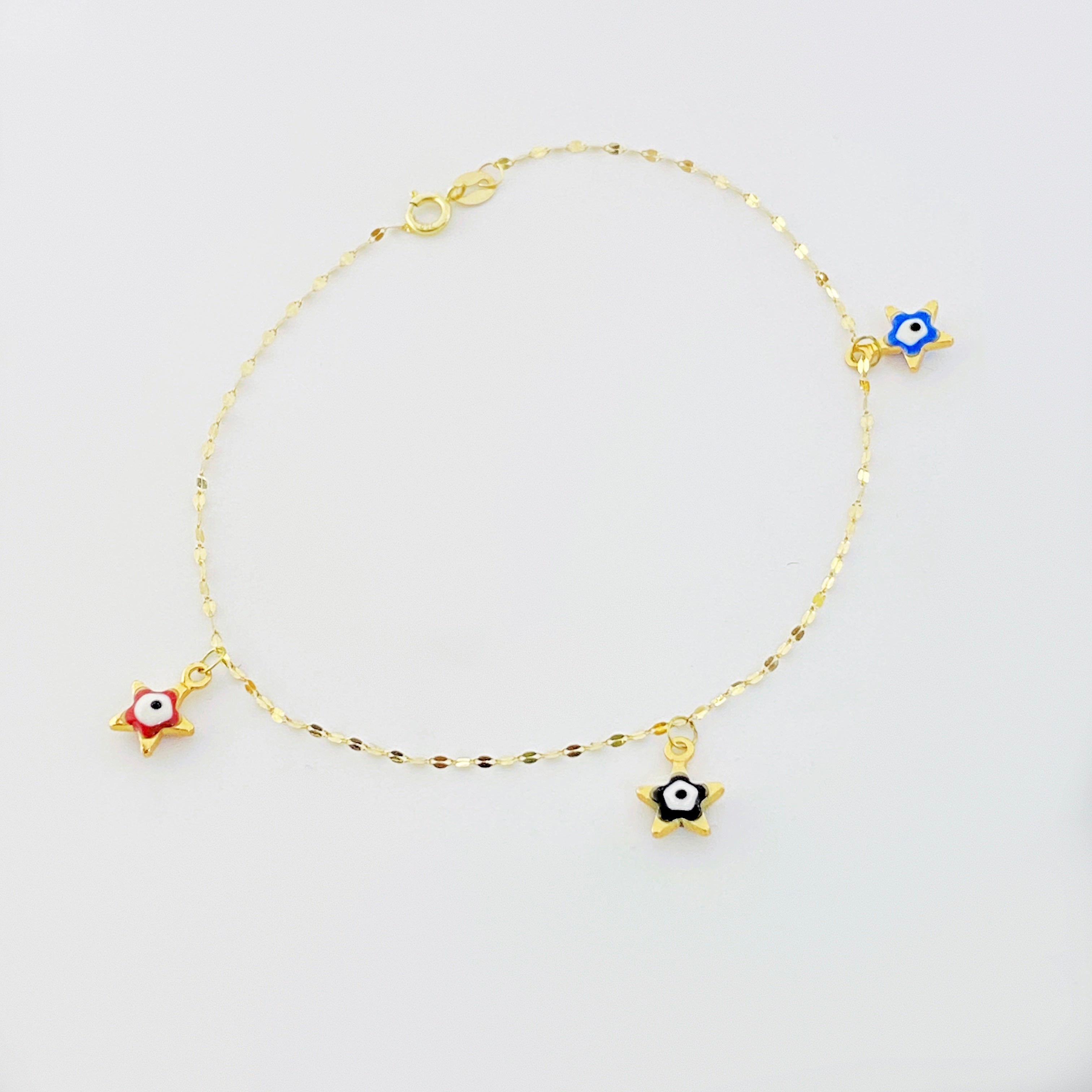 18K Real Gold Star Evil Eye Set - Embellish Gold