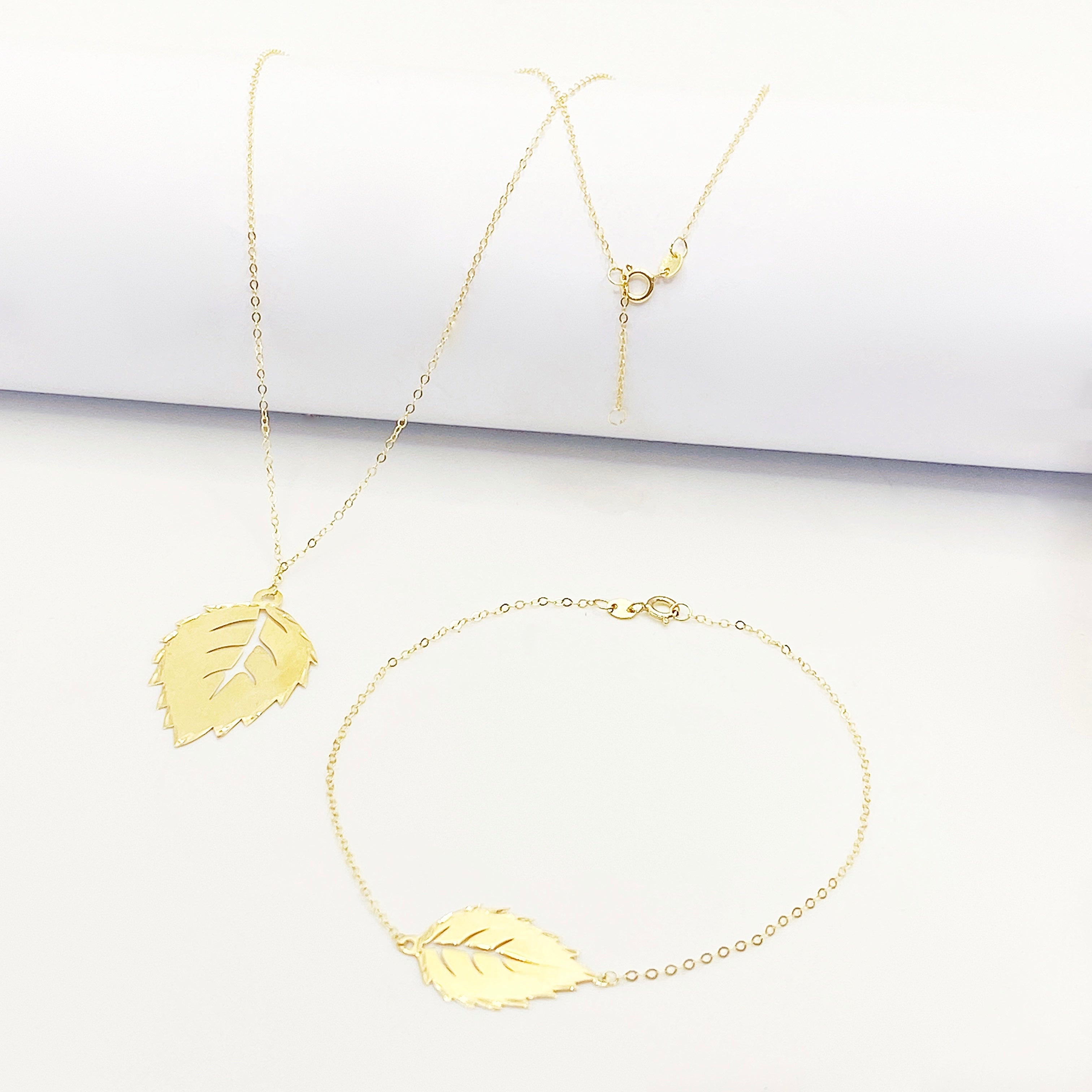 18K Real Gold Leaf Jewellery Set - Embellish Gold