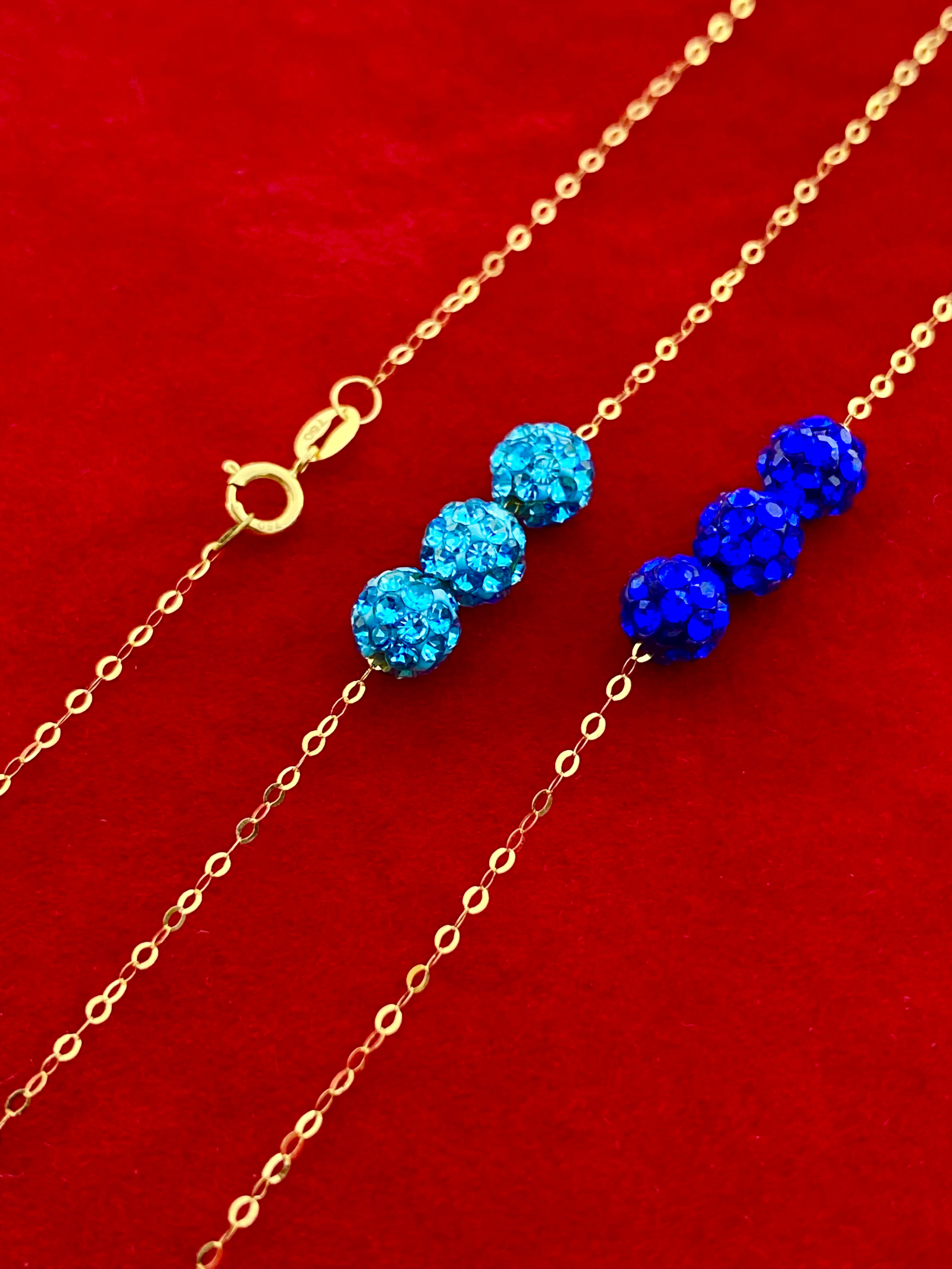 18K Real Gold Double Layer Swarovski Necklace - Embellish Gold