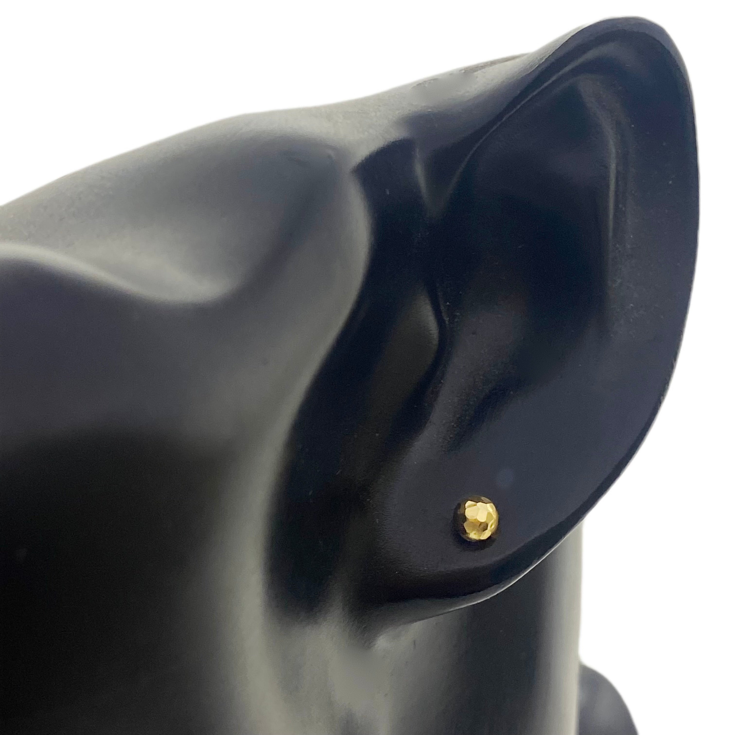 18K Gold Football Screw Earrings - Embellish Gold