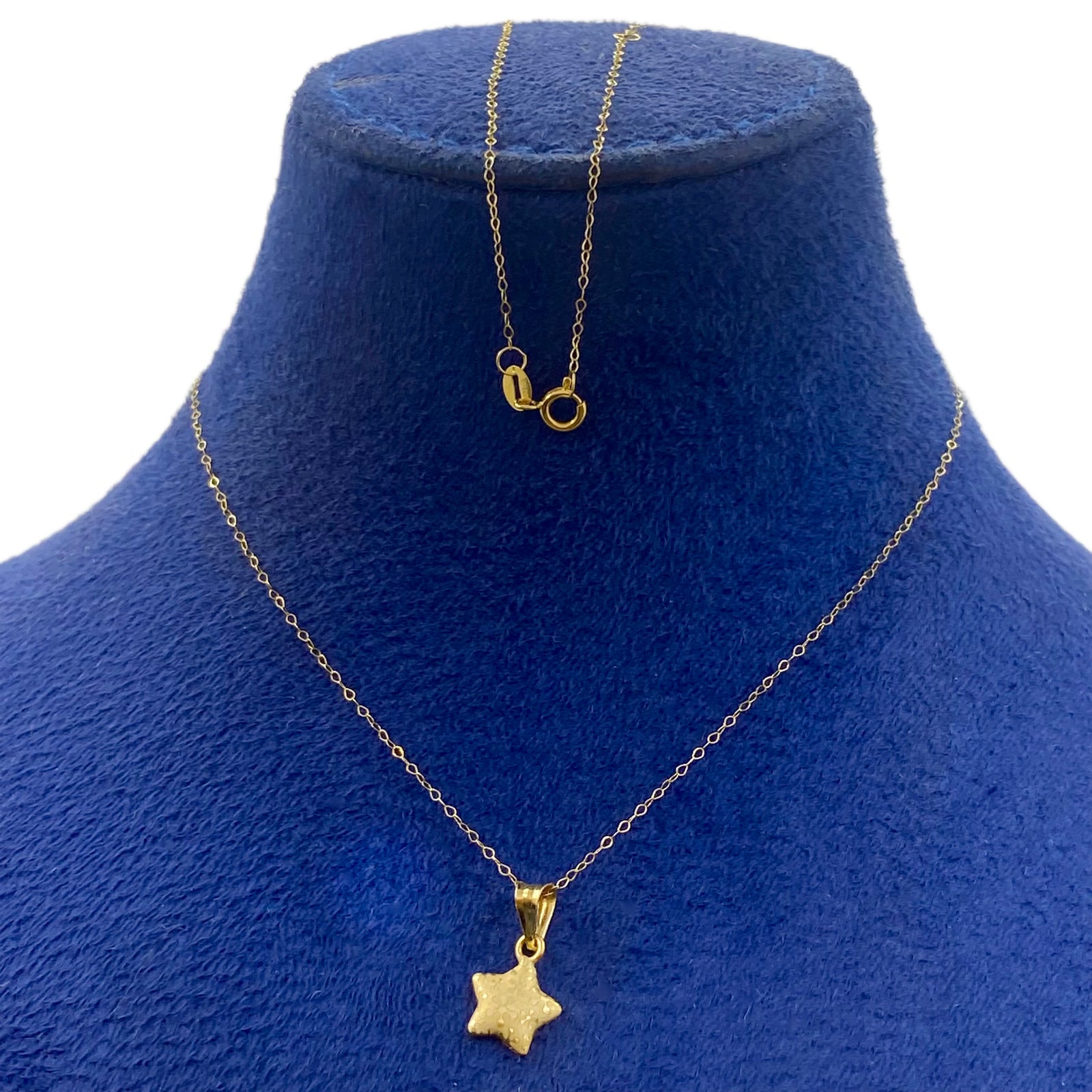 18K Real Gold Star Necklace - 18k Gold Necklace - Embellish Gold