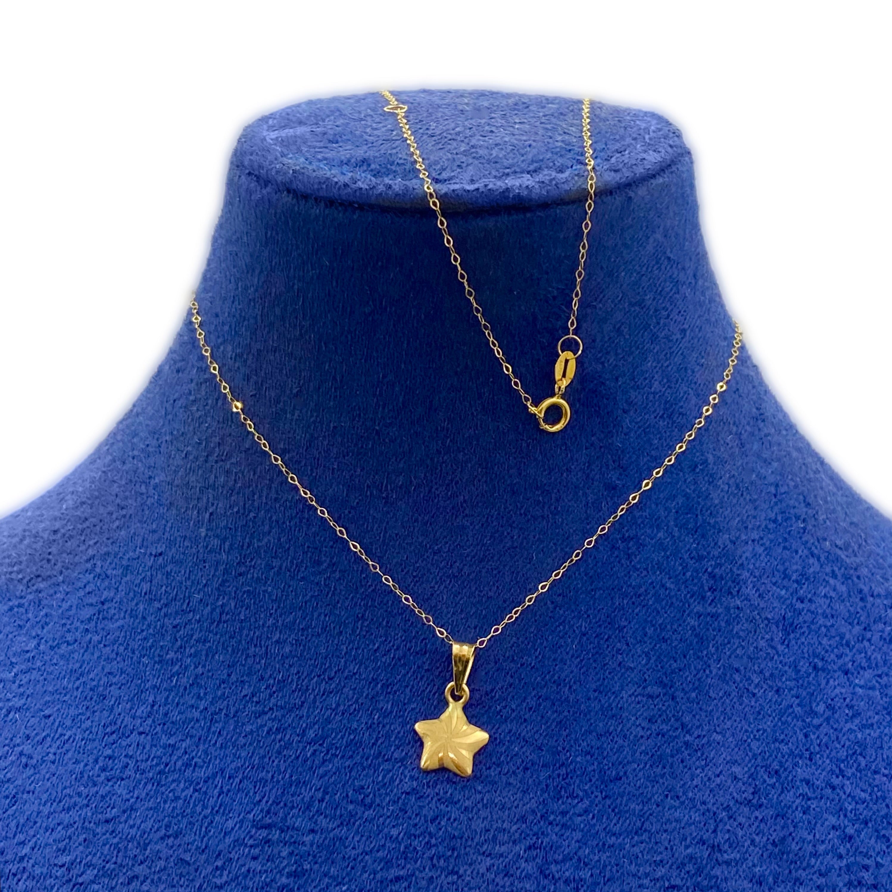 18K Real Gold Star Necklace V1.1 - Embellish Gold