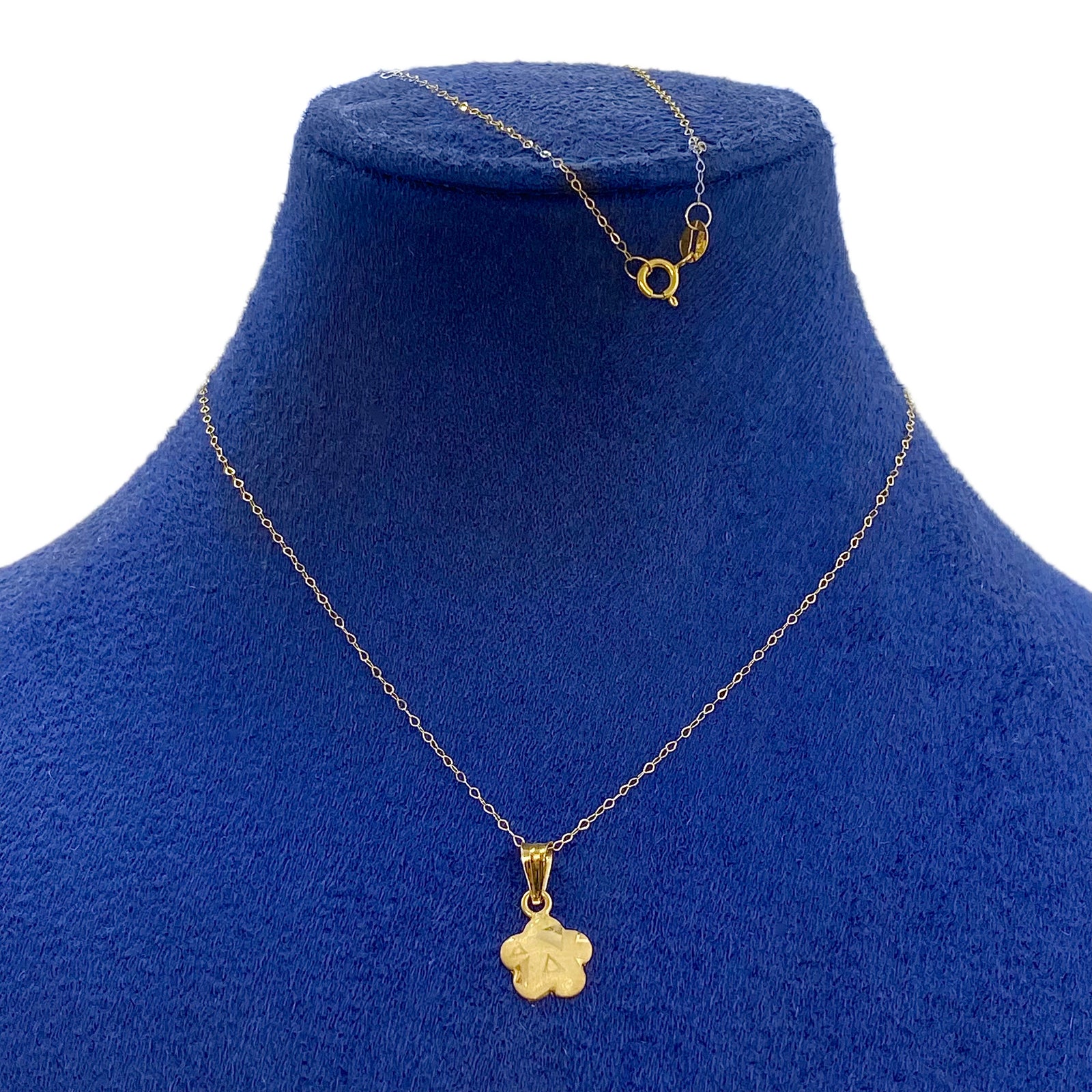 18K Real Gold Flower Necklace V1.0 - 18k Gold Necklace - Embellish Gold