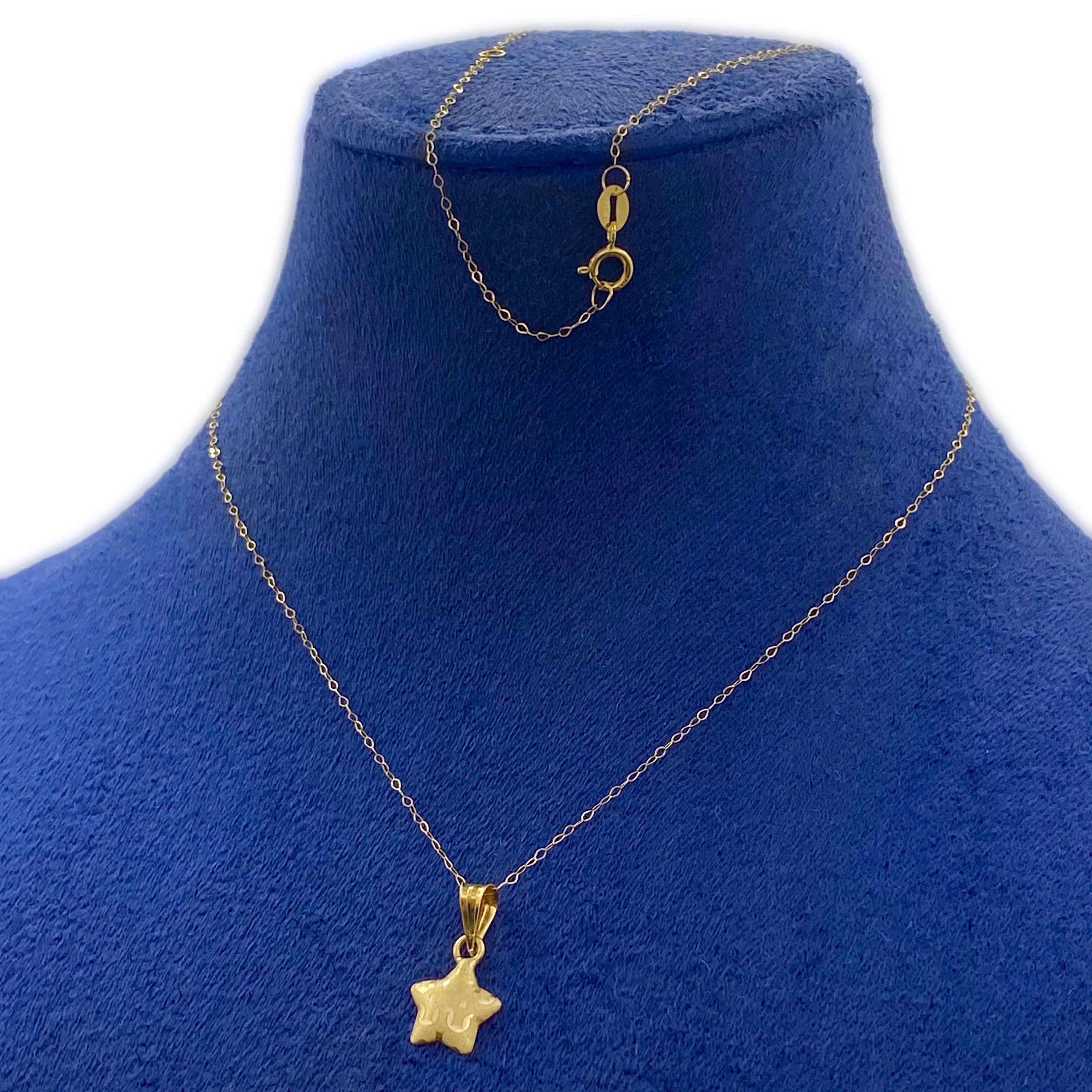 18K Real Gold Star Necklace V1.3 - Embellish Gold