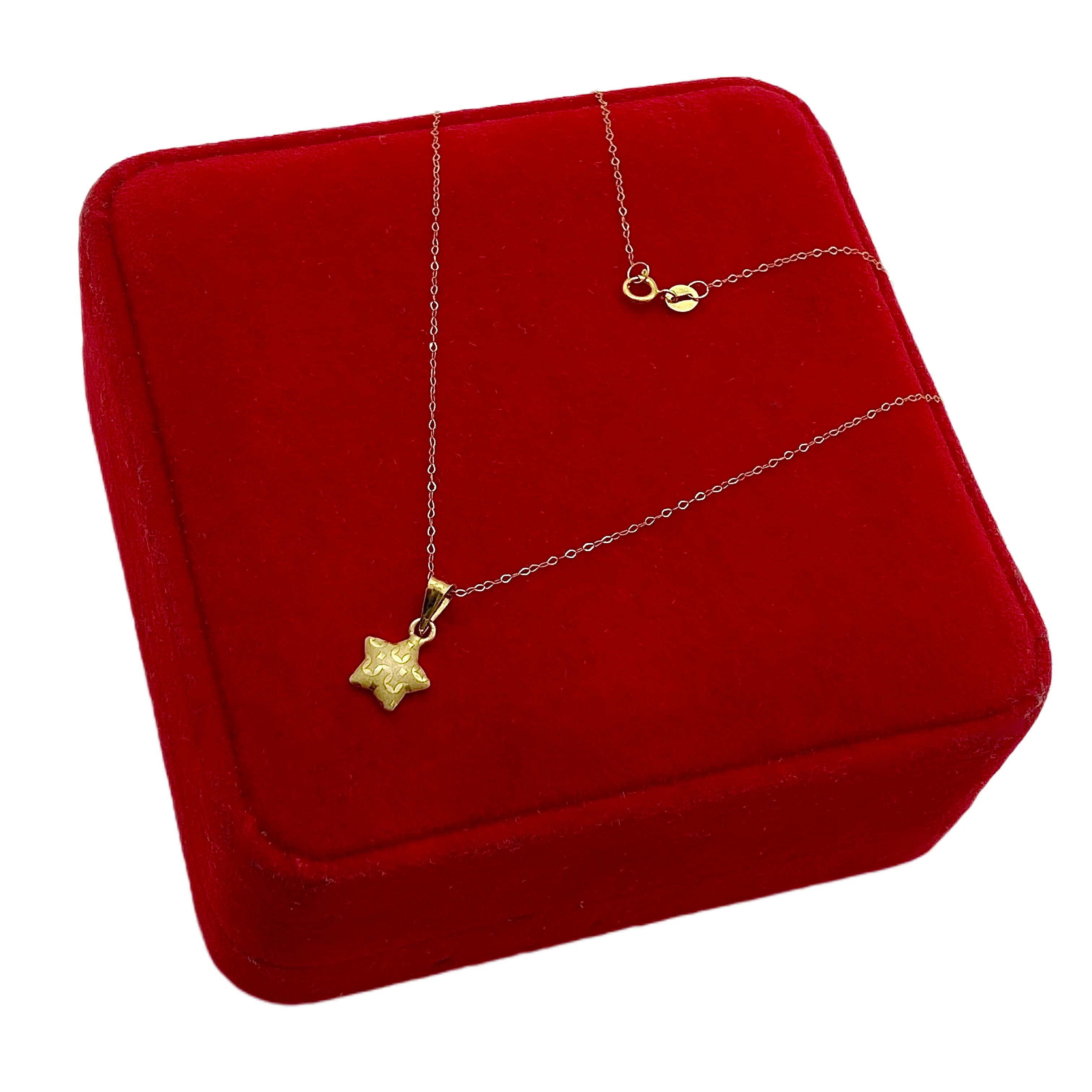 18K Real Gold Star Necklace V1.3 - Embellish Gold