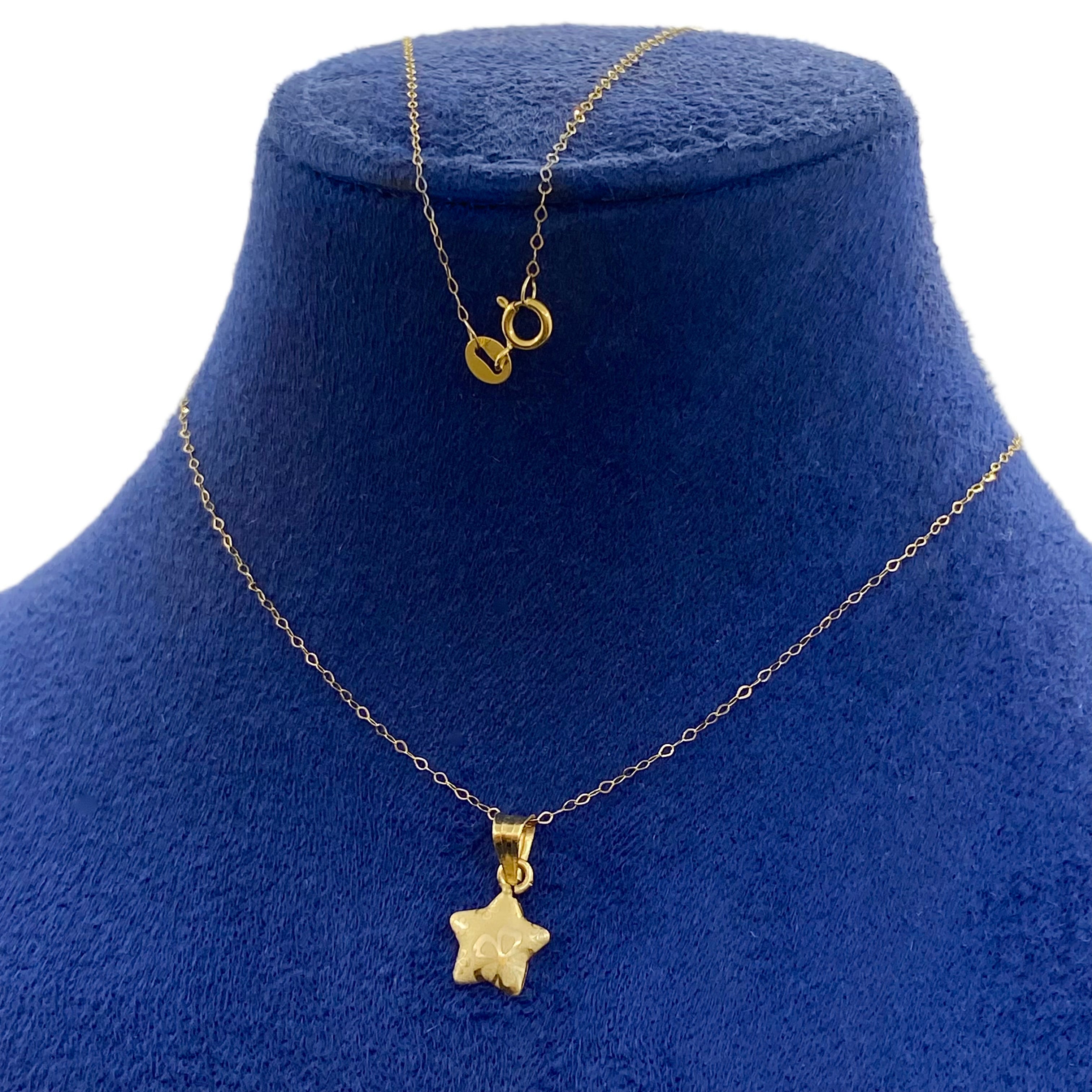 18K Real Gold Star Necklace V1.4 - Embellish Gold