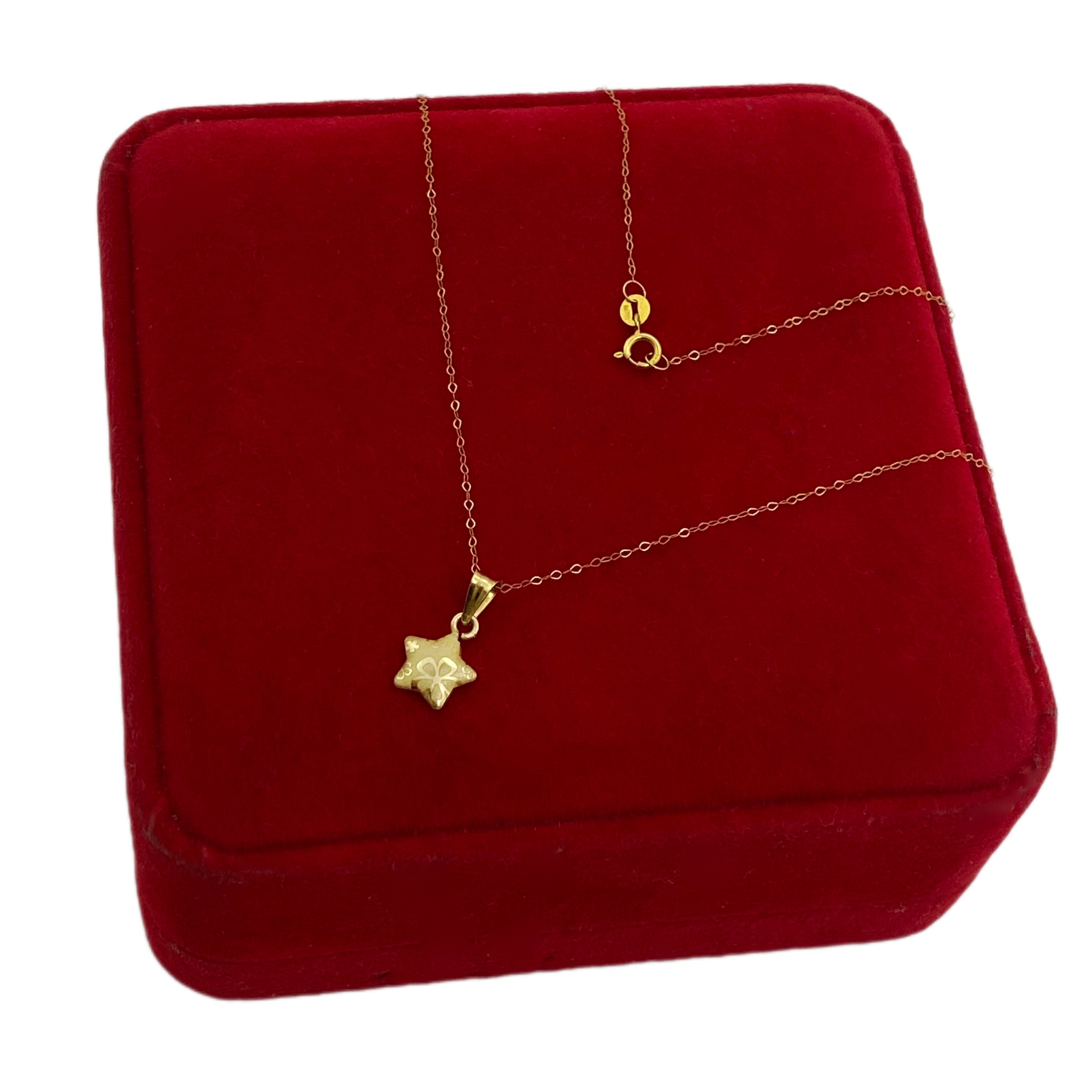 18K Real Gold Star Necklace V1.4 - Embellish Gold