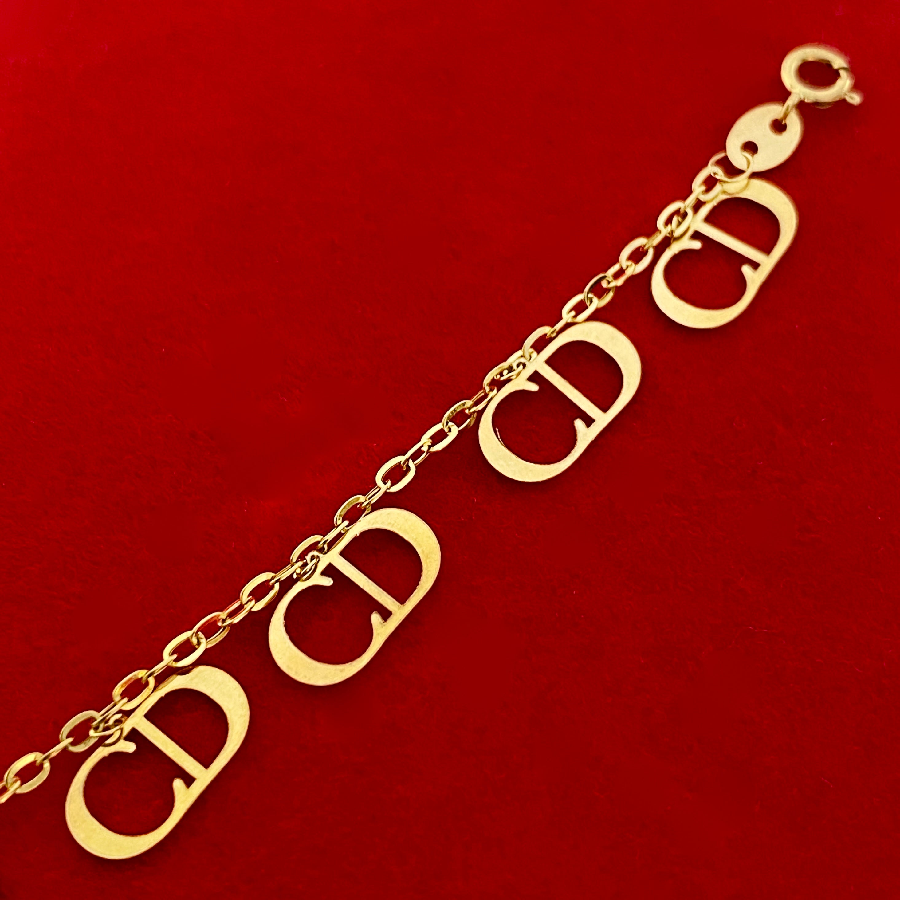 18K Real Gold Kids Cd Bracelet - Embellish Gold