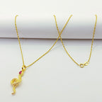 18K Real Gold Dragon Necklace - Embellish Gold