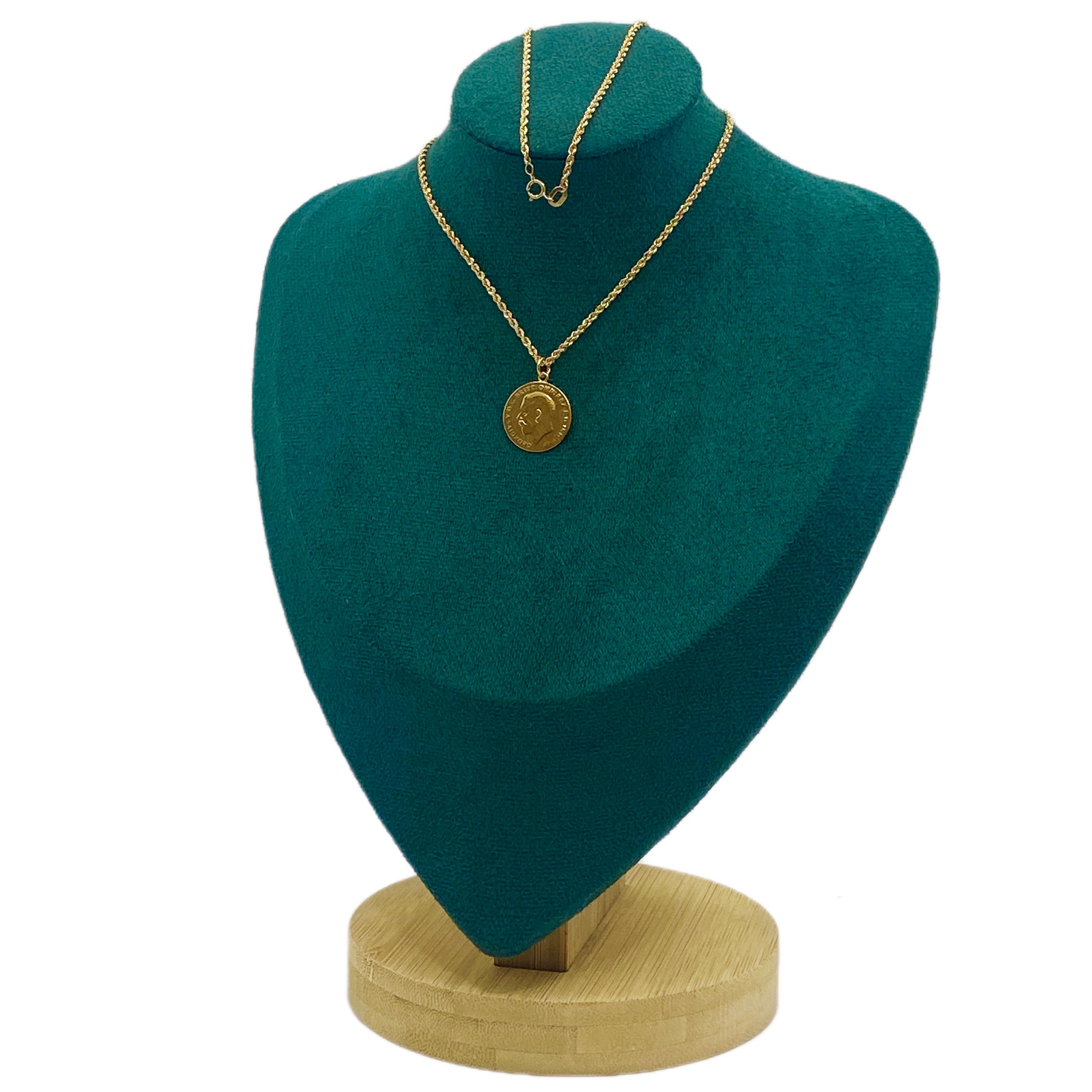 18K Real Gold Coin Necklace - Embellish Gold