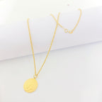 18K Real Gold Coin Necklace - Embellish Gold