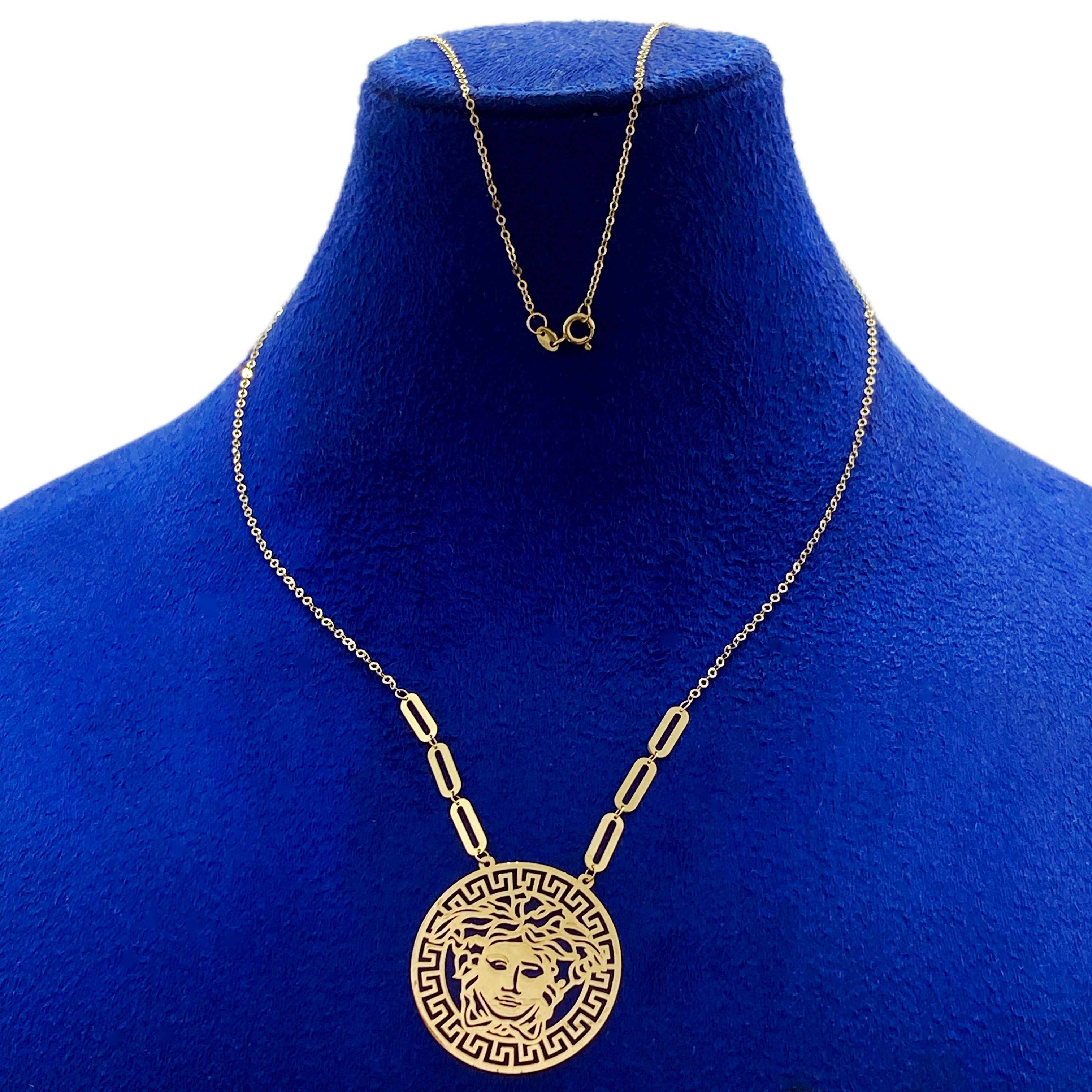 18K Real Gold Versace Necklace - Embellish Gold