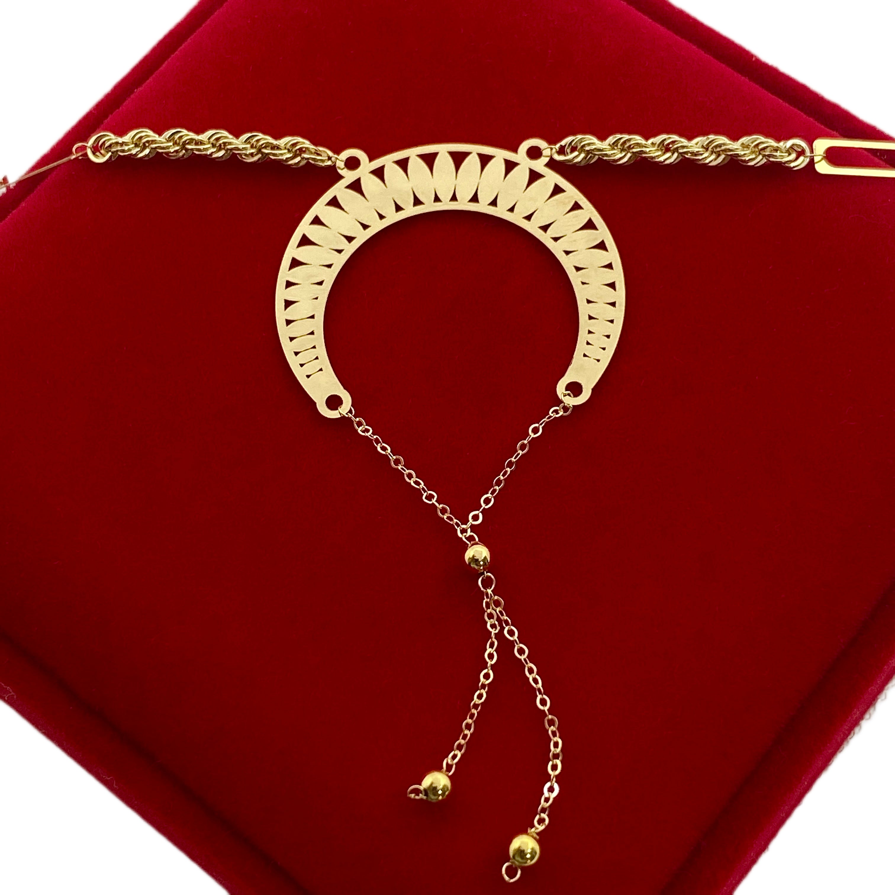 18K Real Gold Lunar Mood Necklace - Embellish Gold
