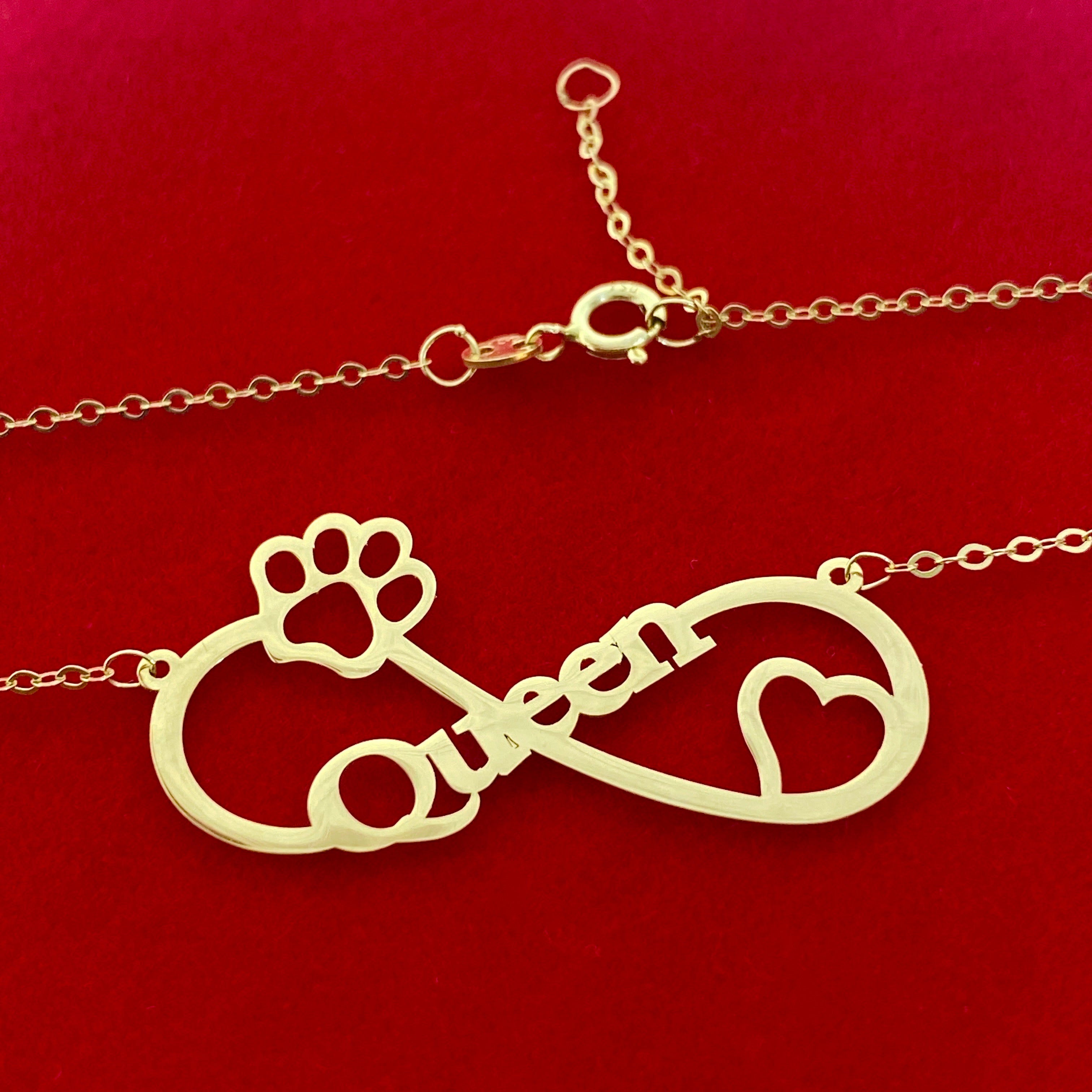 18K Real Gold Queen Necklace - Embellish Gold