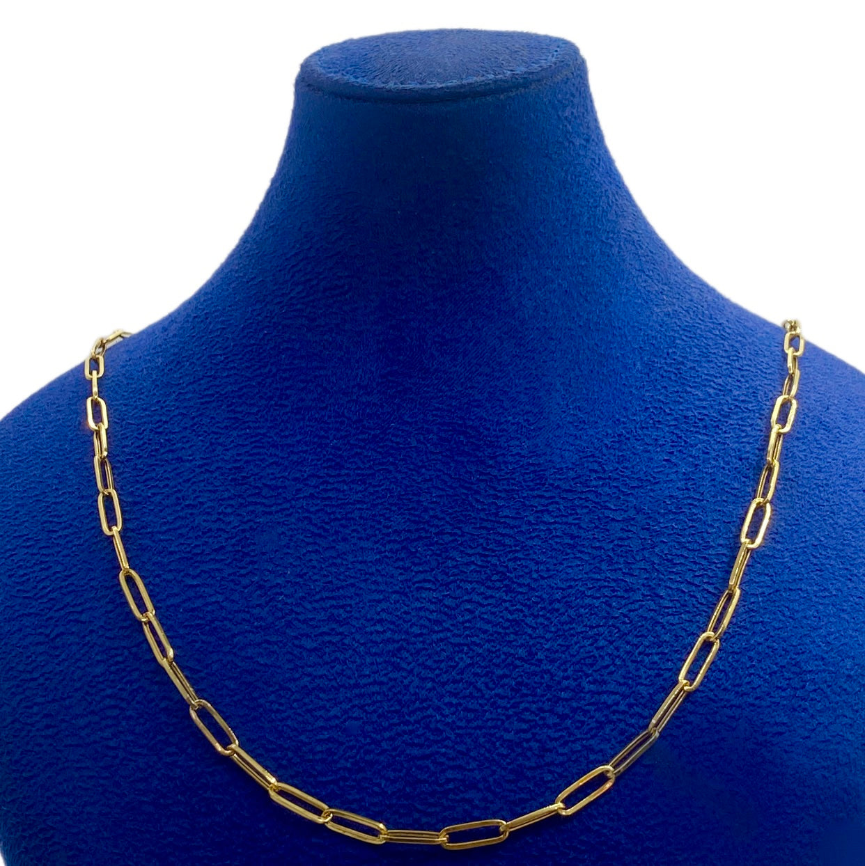 18K Real Gold Paper Clip Chain - Embellish Gold