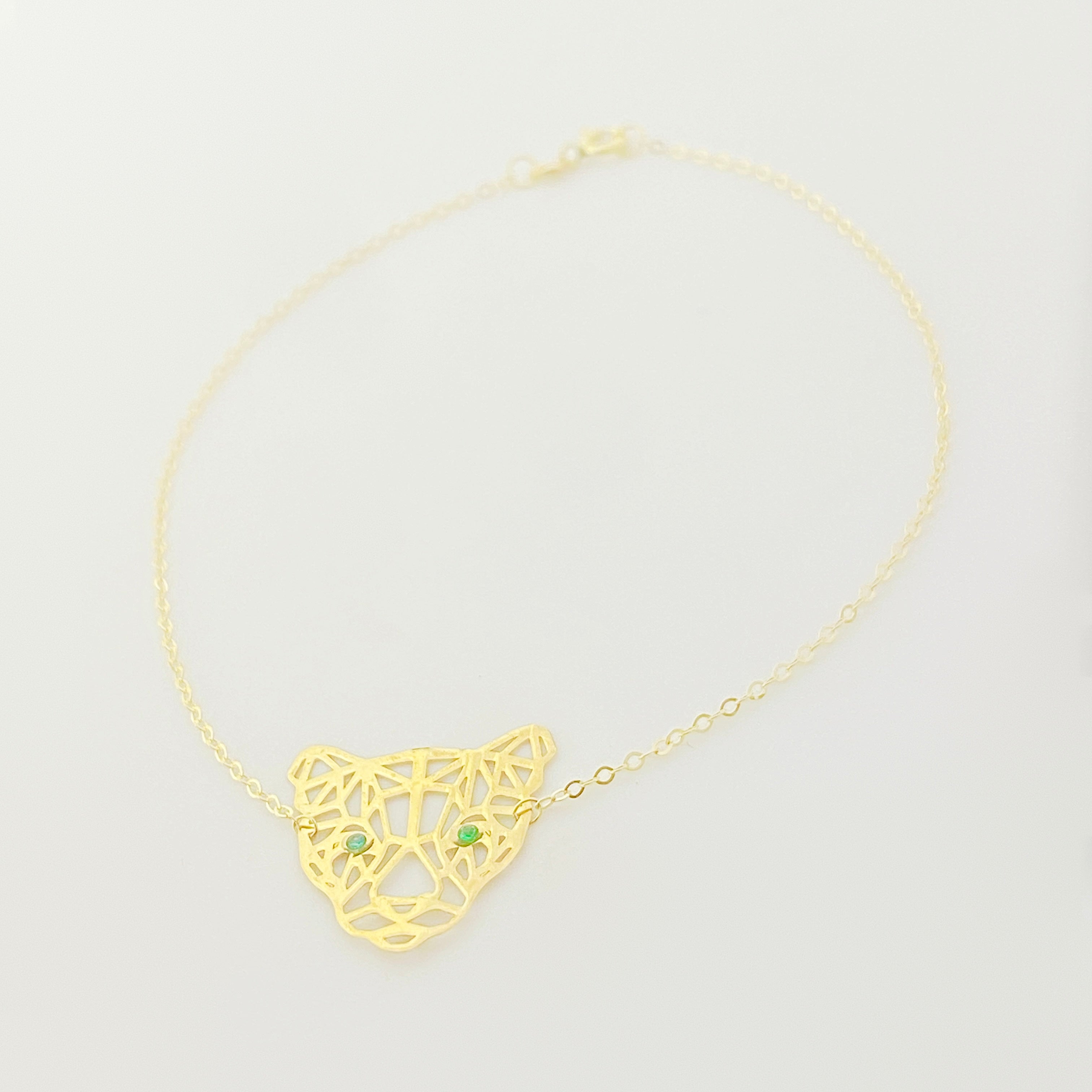 18K Real Gold Tiger Bracelet - Embellish Gold