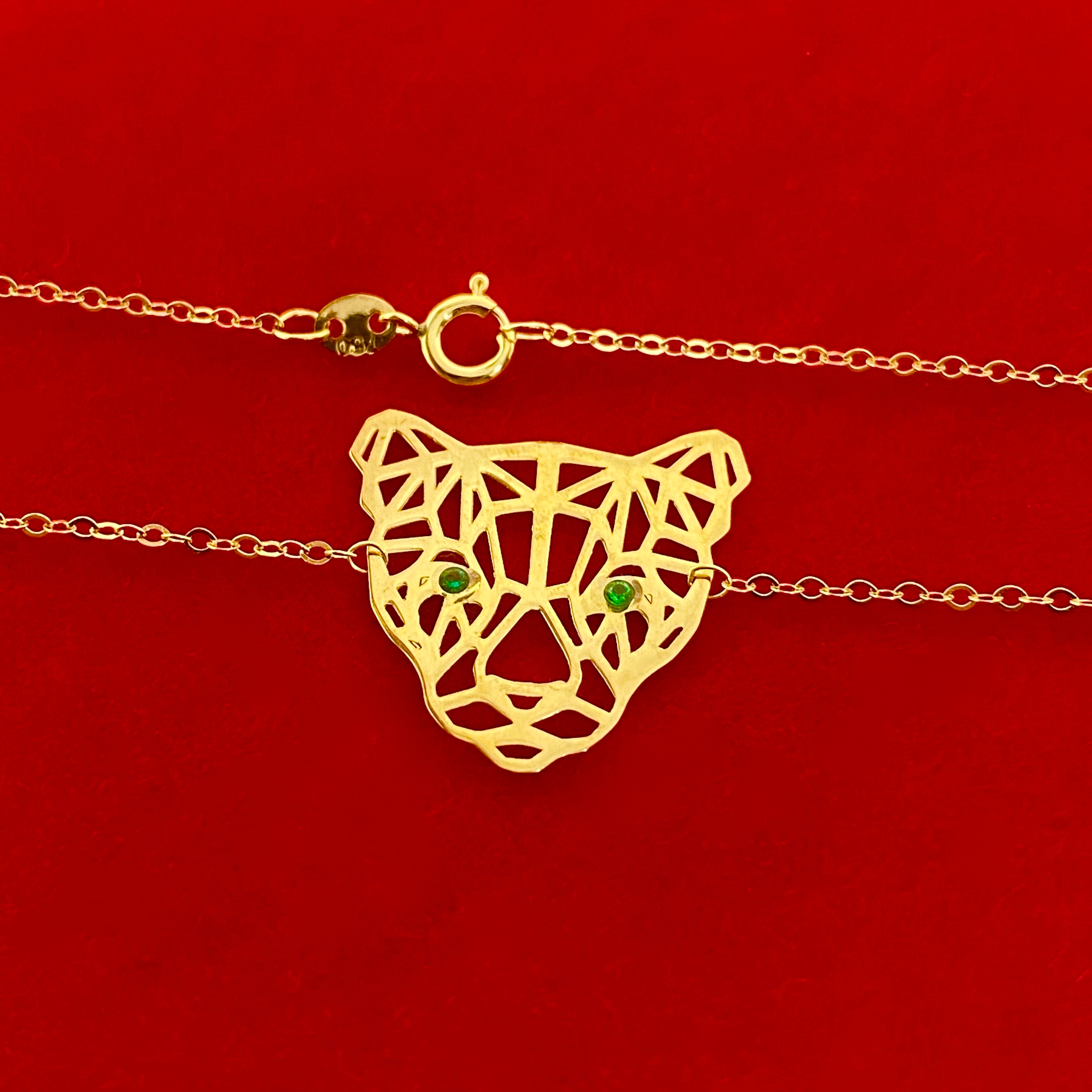 18K Real Gold Tiger Bracelet - Embellish Gold