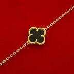 18k Gold Black Clove Flower Bracelet - Embellish Gold