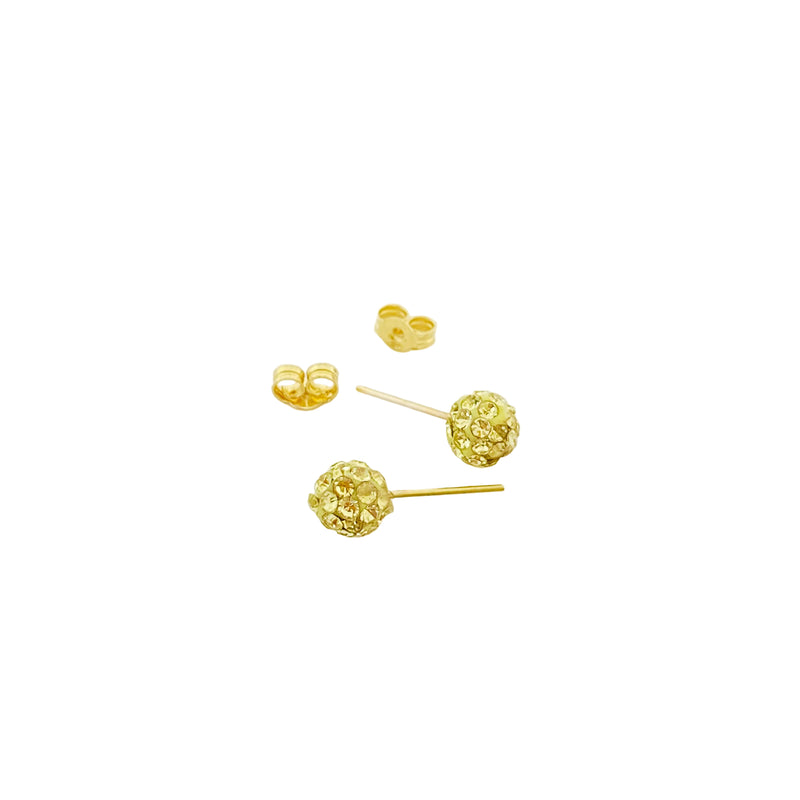 18k Gold Swarovski Multi Color Earrings - 18k Gold Earrings - Embellish Gold
