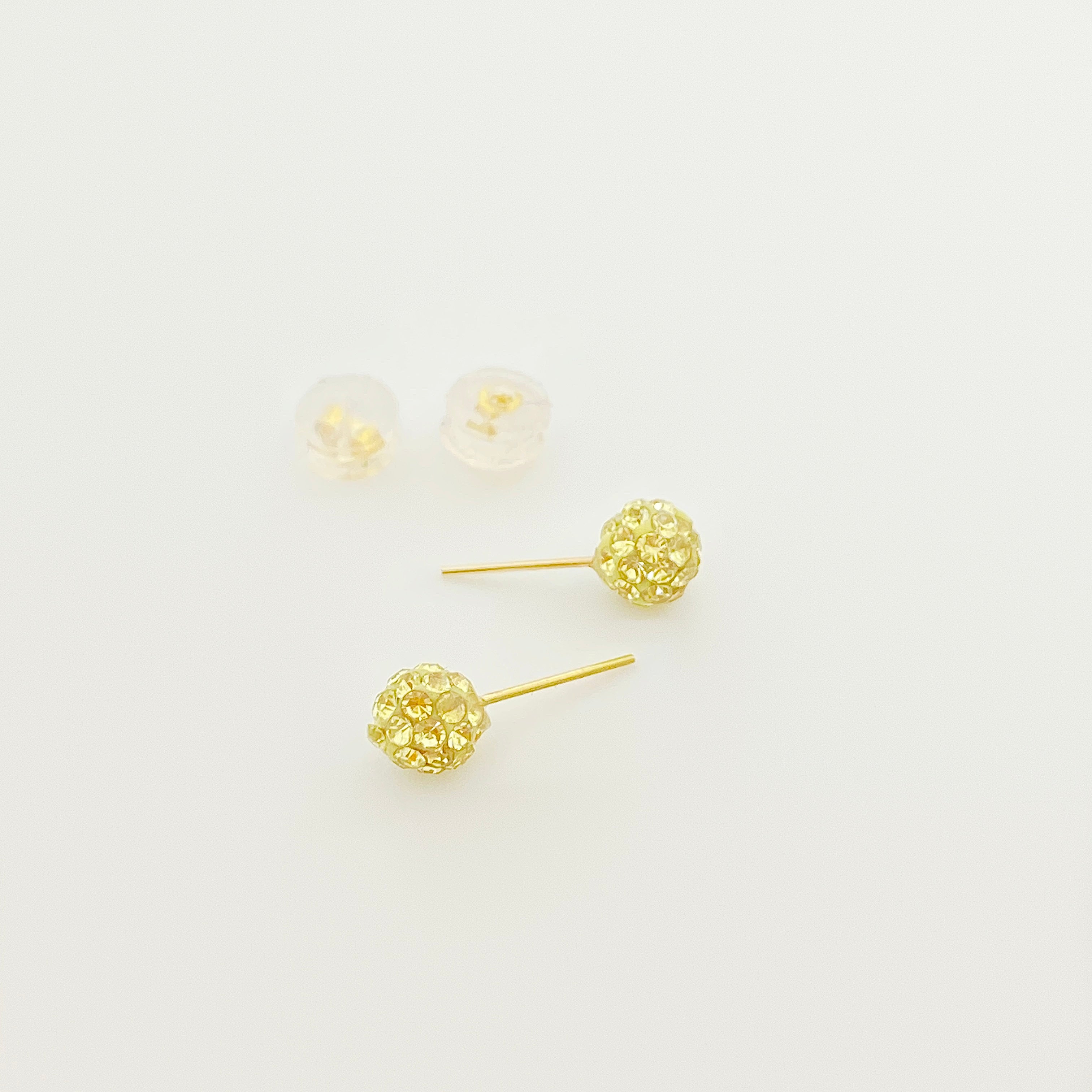 18k Gold Swarovski Multi color Studs Earrings - Embellish Gold