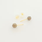 18k Gold Swarovski Multi color Studs Earrings - 18k Gold Earrings - Embellish Gold