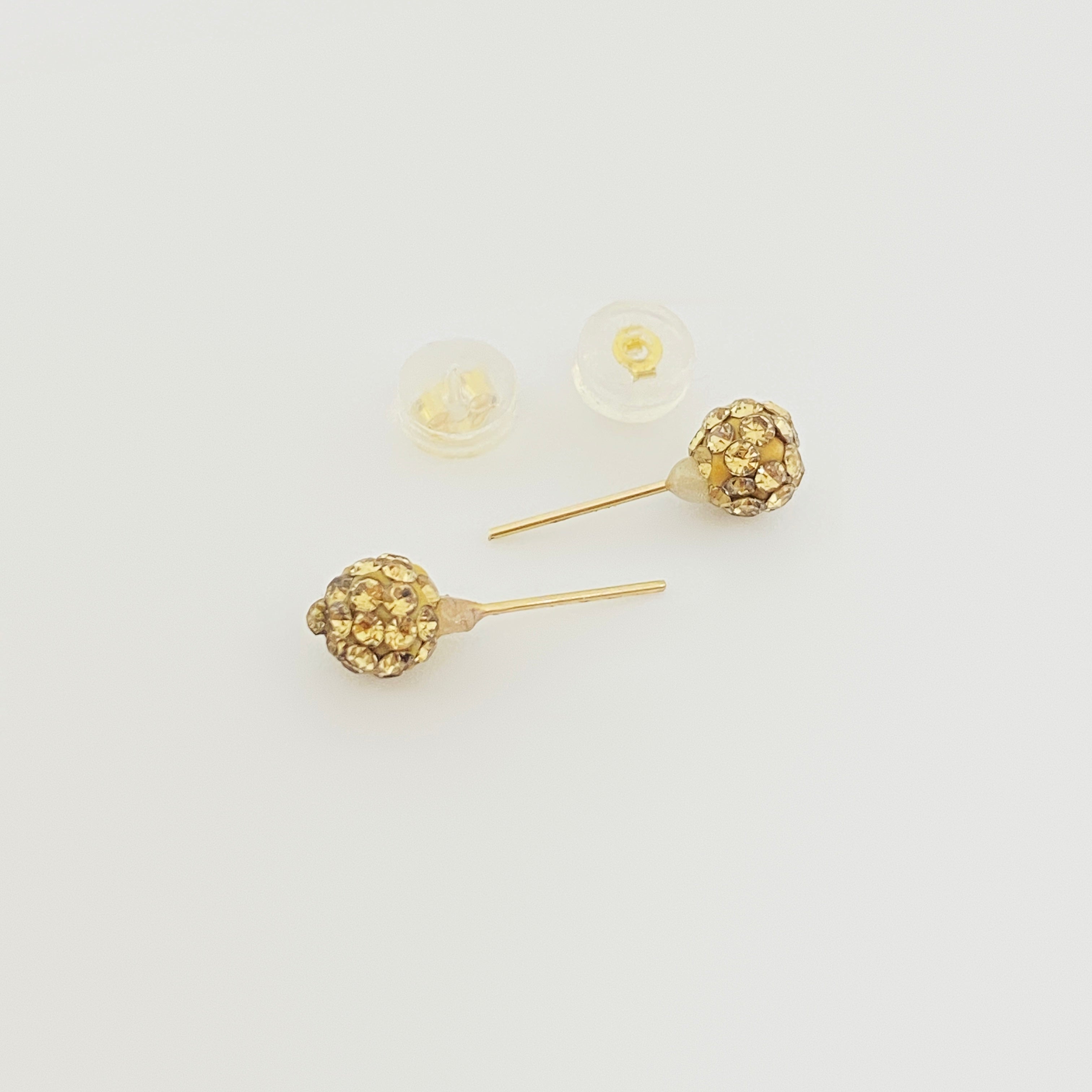 18k Gold Swarovski Multi color Studs Earrings - Embellish Gold