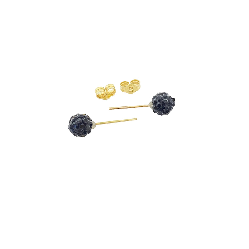 18k Gold Swarovski Multi Color Earrings - 18k Gold Earrings - Embellish Gold