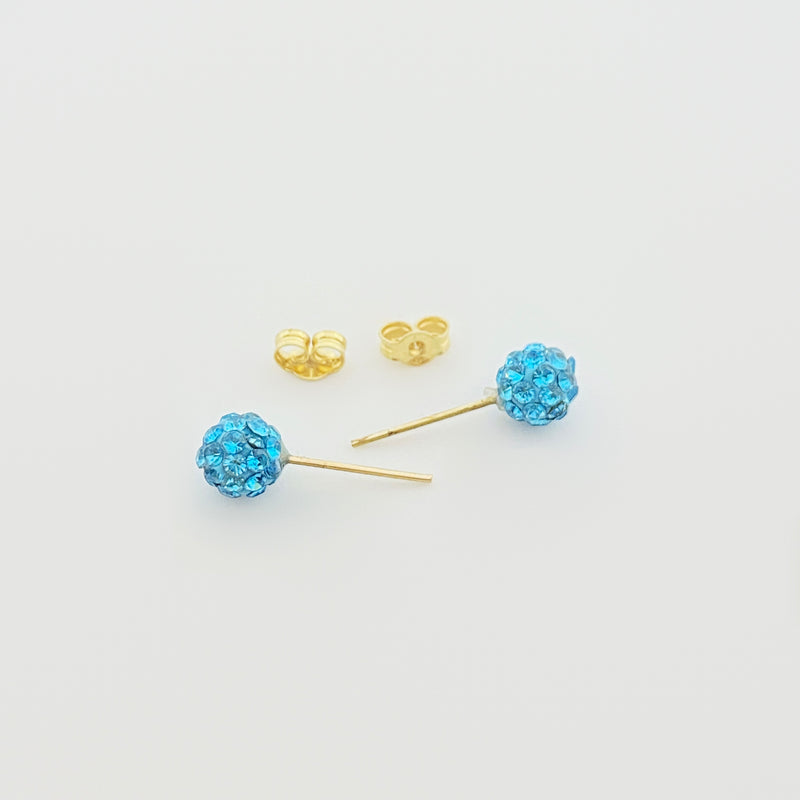 18k Gold Swarovski Multi Color Earrings - 18k Gold Earrings - Embellish Gold