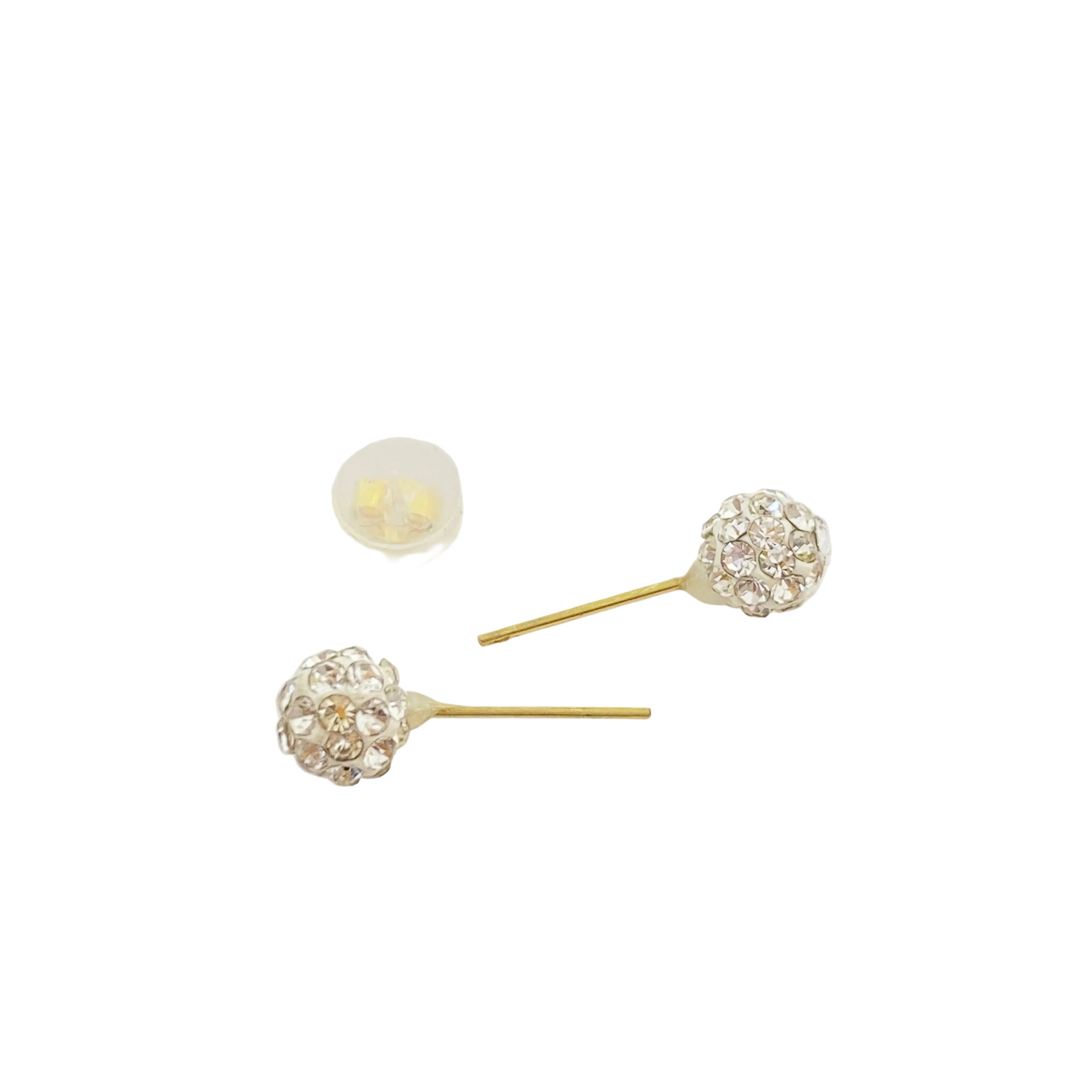 18k Gold Swarovski Multi color Studs Earrings - Embellish Gold