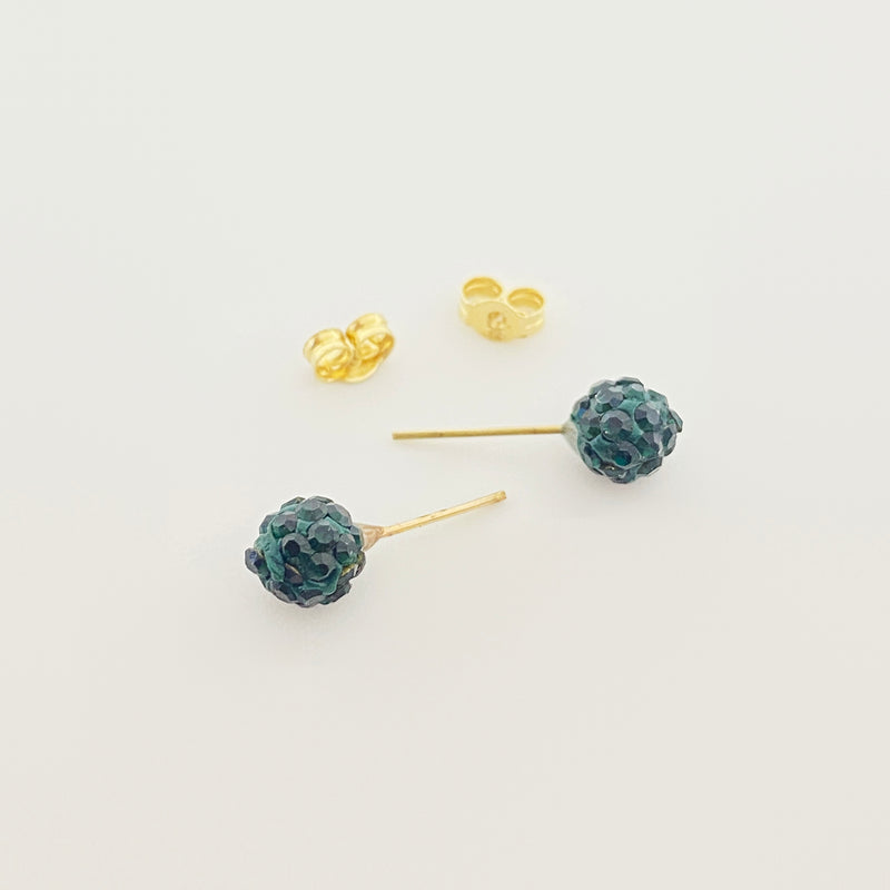 18k Gold Swarovski Multi Color Earrings - 18k Gold Earrings - Embellish Gold