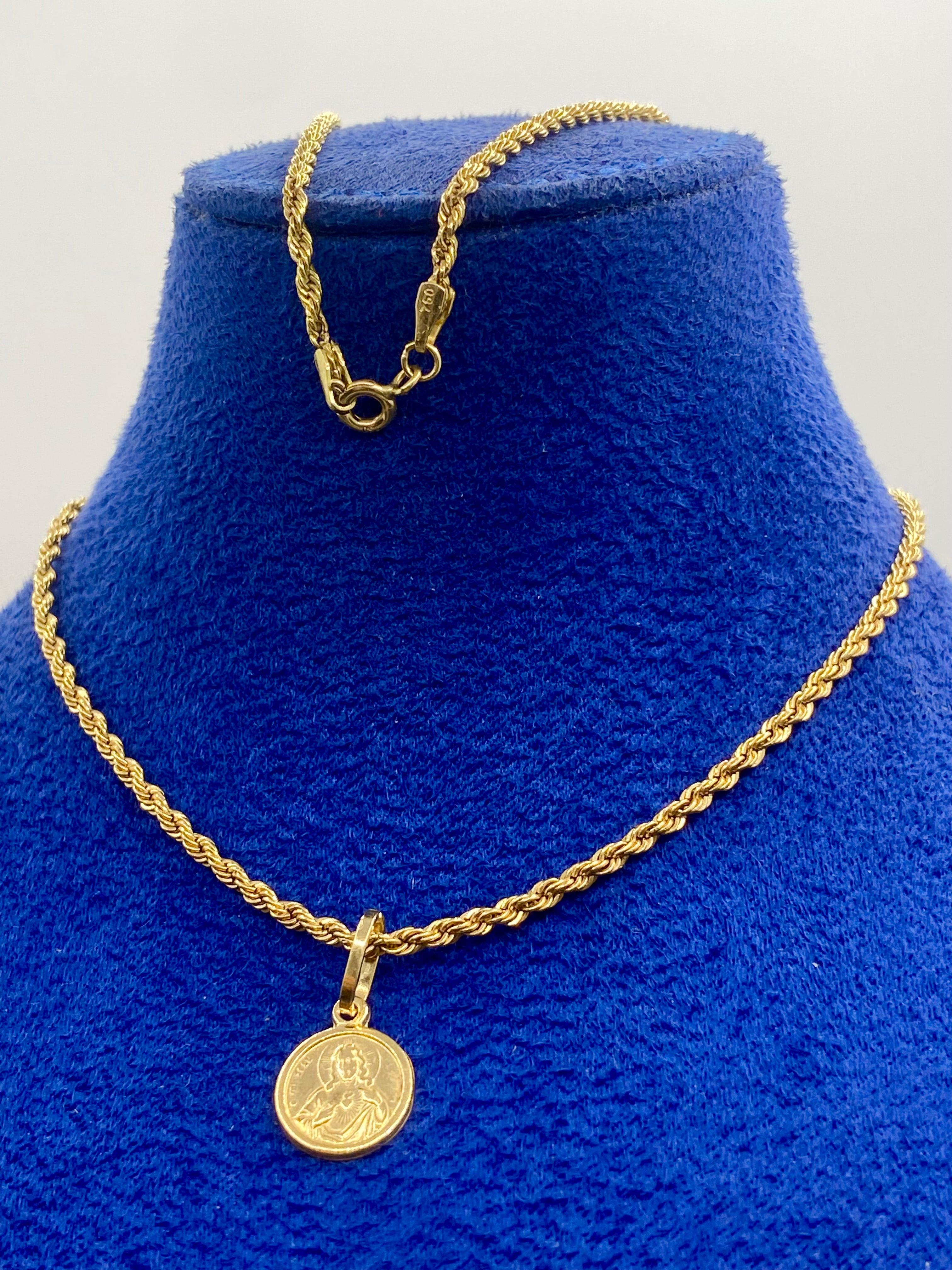 18K Real Gold Jesus Necklace - Embellish Gold