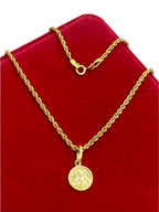 18K Real Gold Jesus Necklace - Embellish Gold