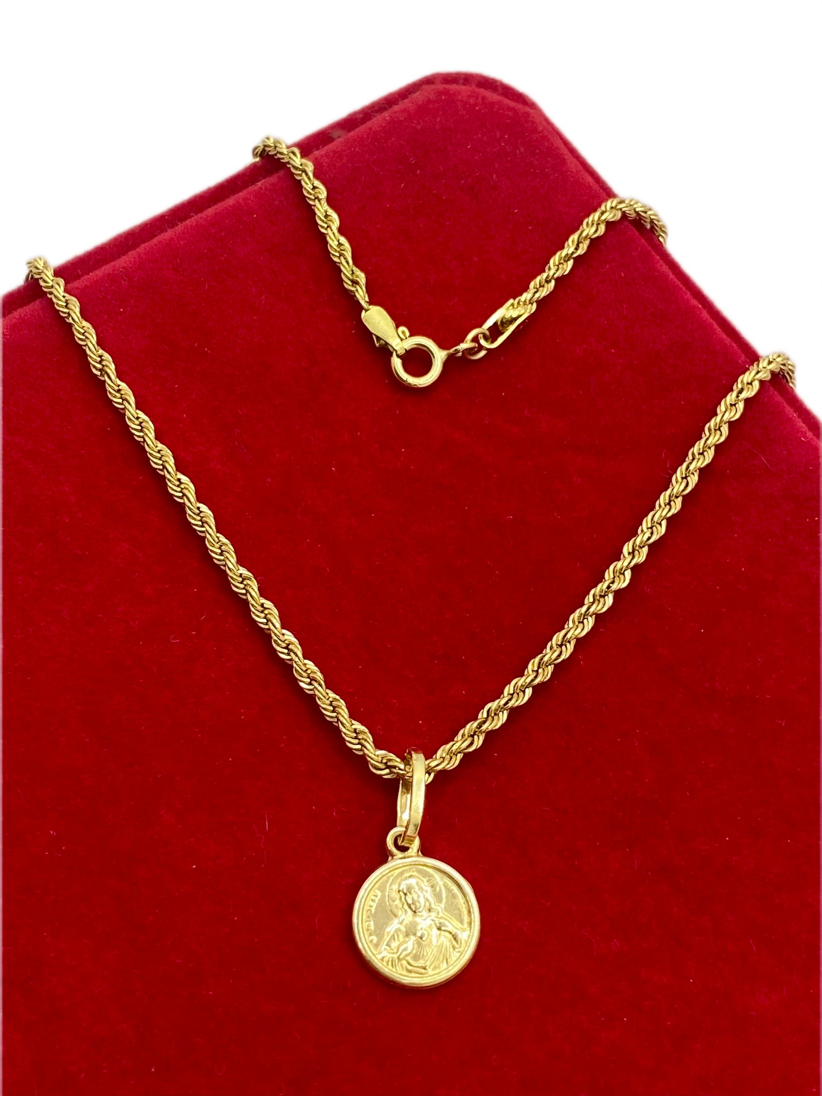 18K Real Gold Jesus Necklace - Necklaces - Embellish Gold
