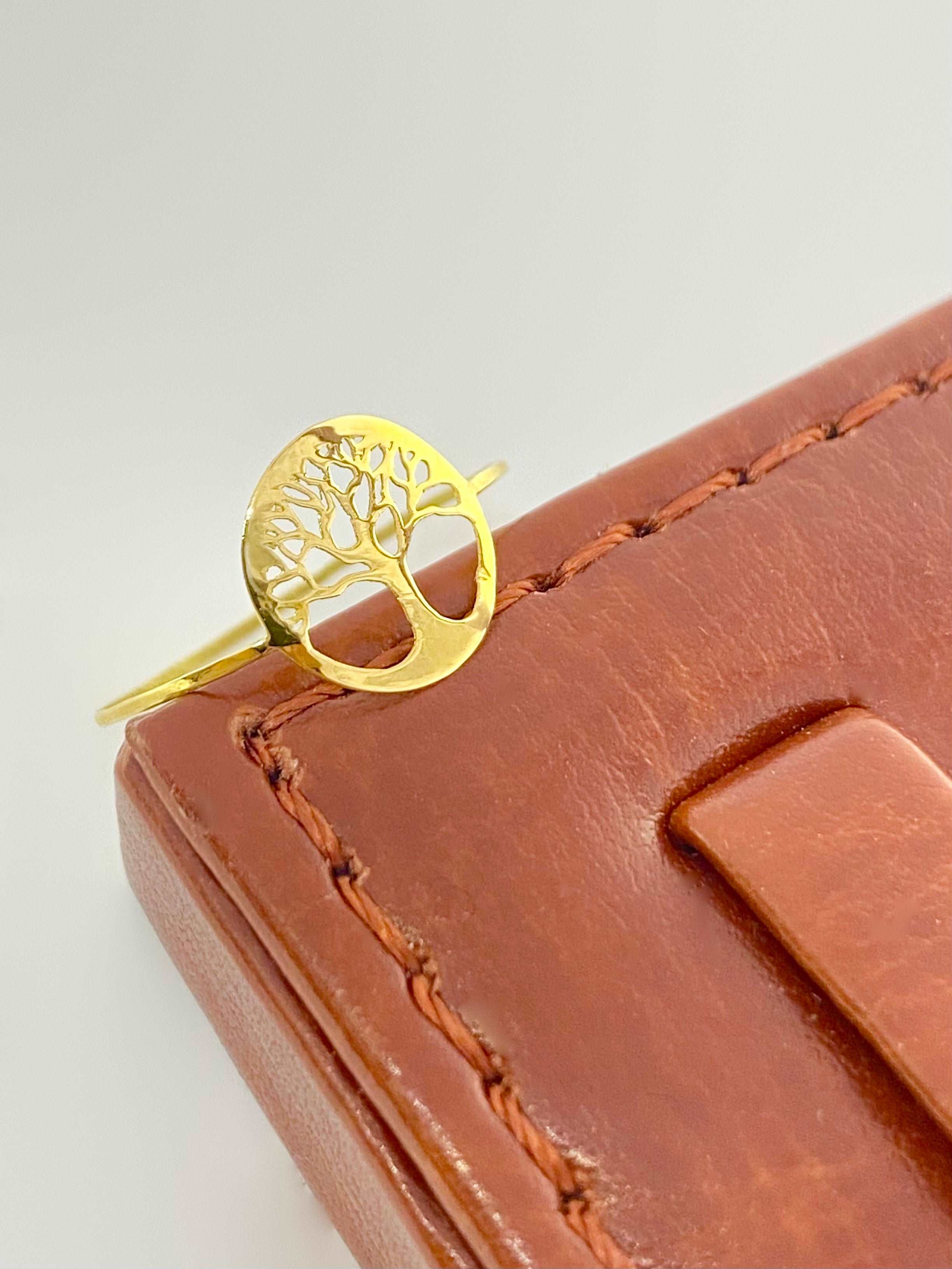 18K Real Gold Life Of Tree Ring - Embellish Gold