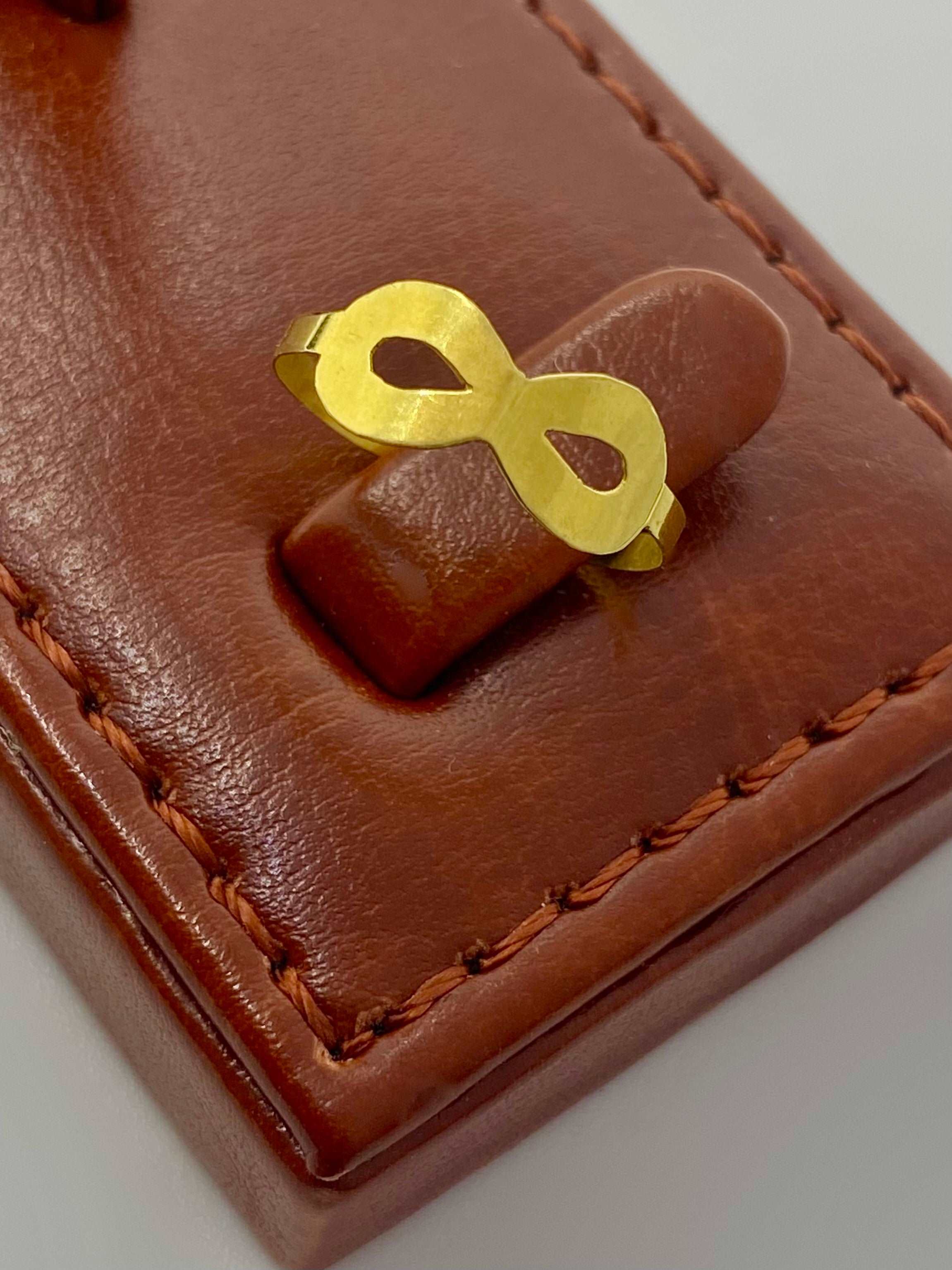 18K Real Gold Infinity Ring - Embellish Gold