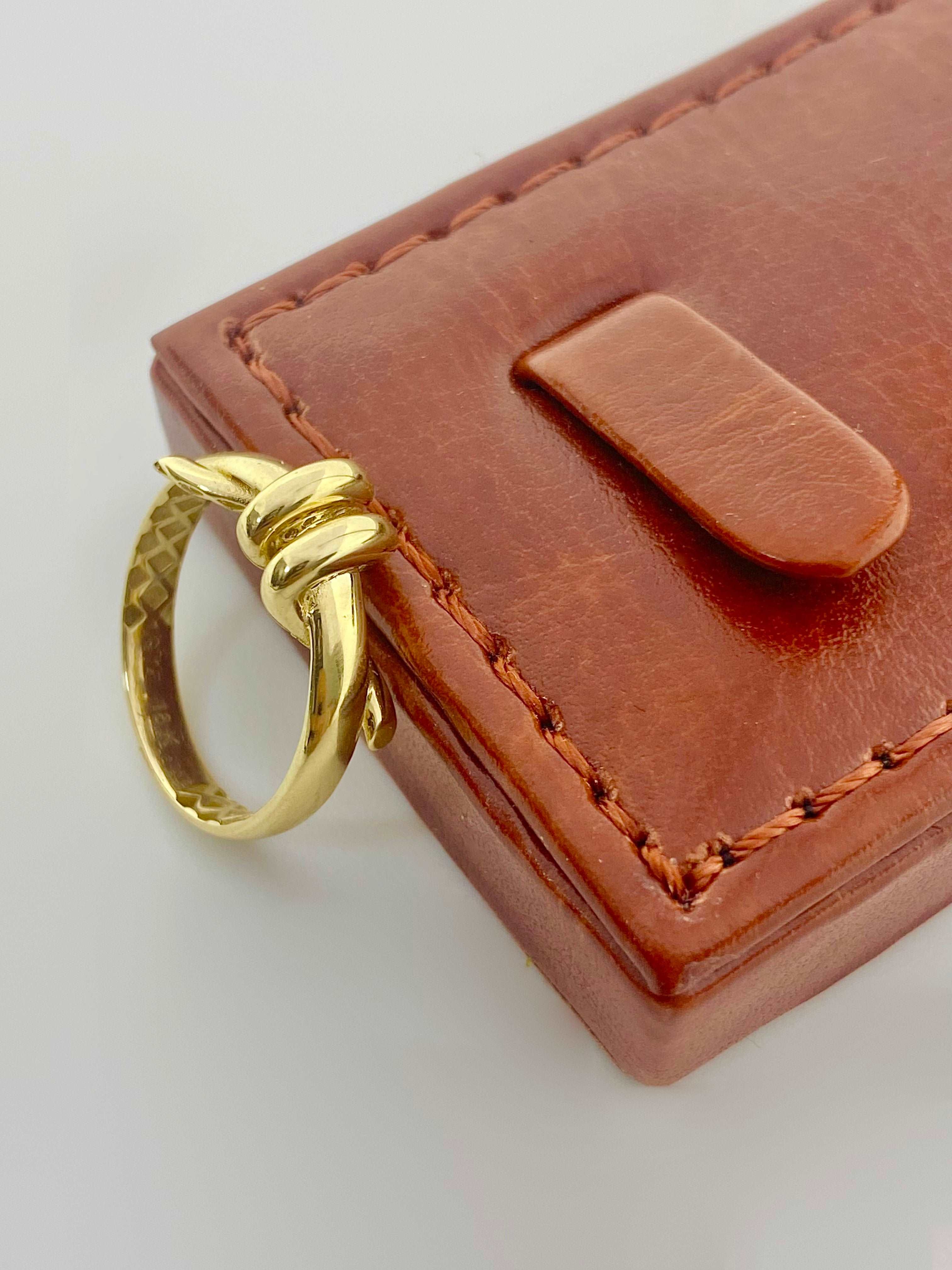 18K Real Gold Twisted Design Ring - Embellish Gold