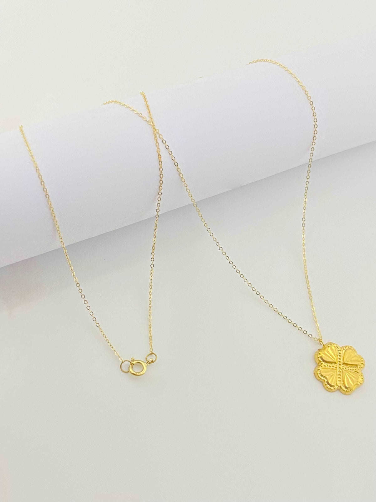 18K Gold Flower necklace - Embellish Gold