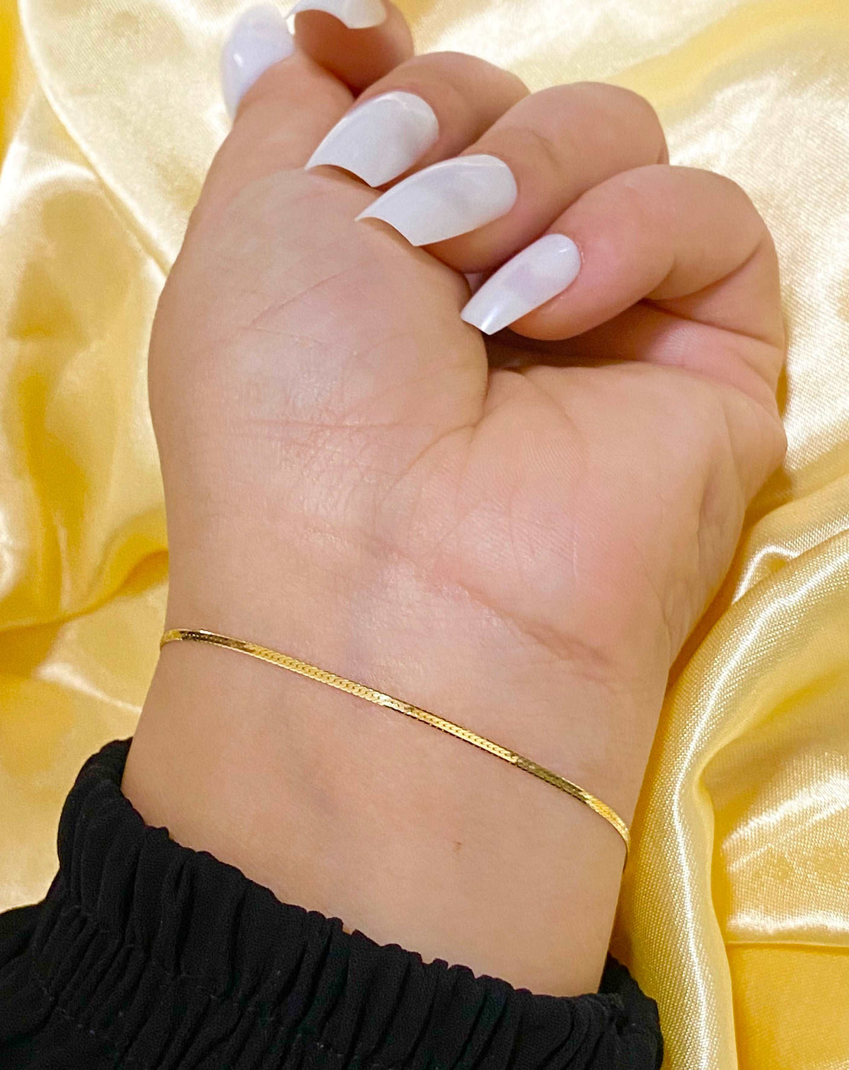 18K Real Gold Snake Bracelet - Embellish Gold