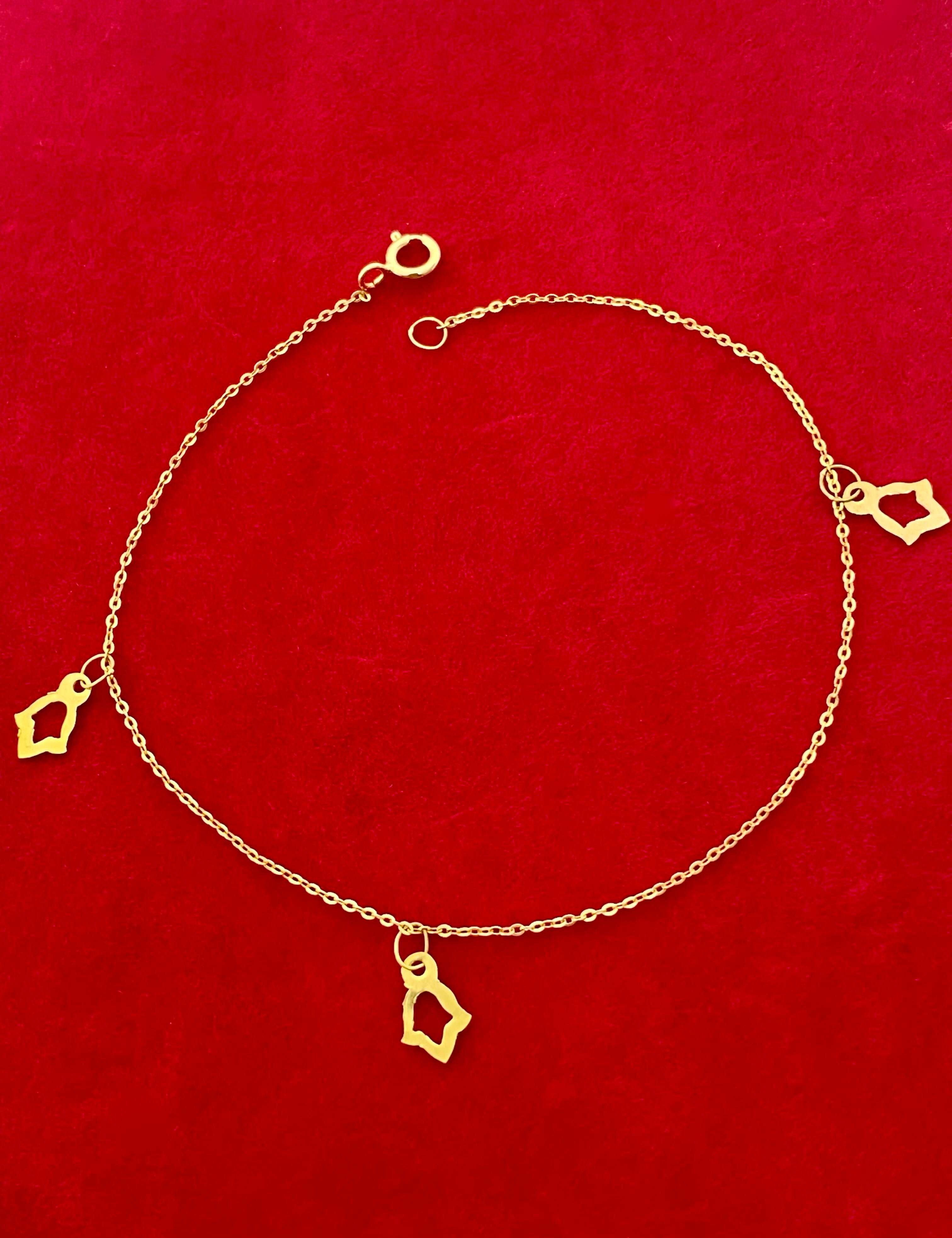 18K Gold 3 Palm Bracelet - Embellish Gold