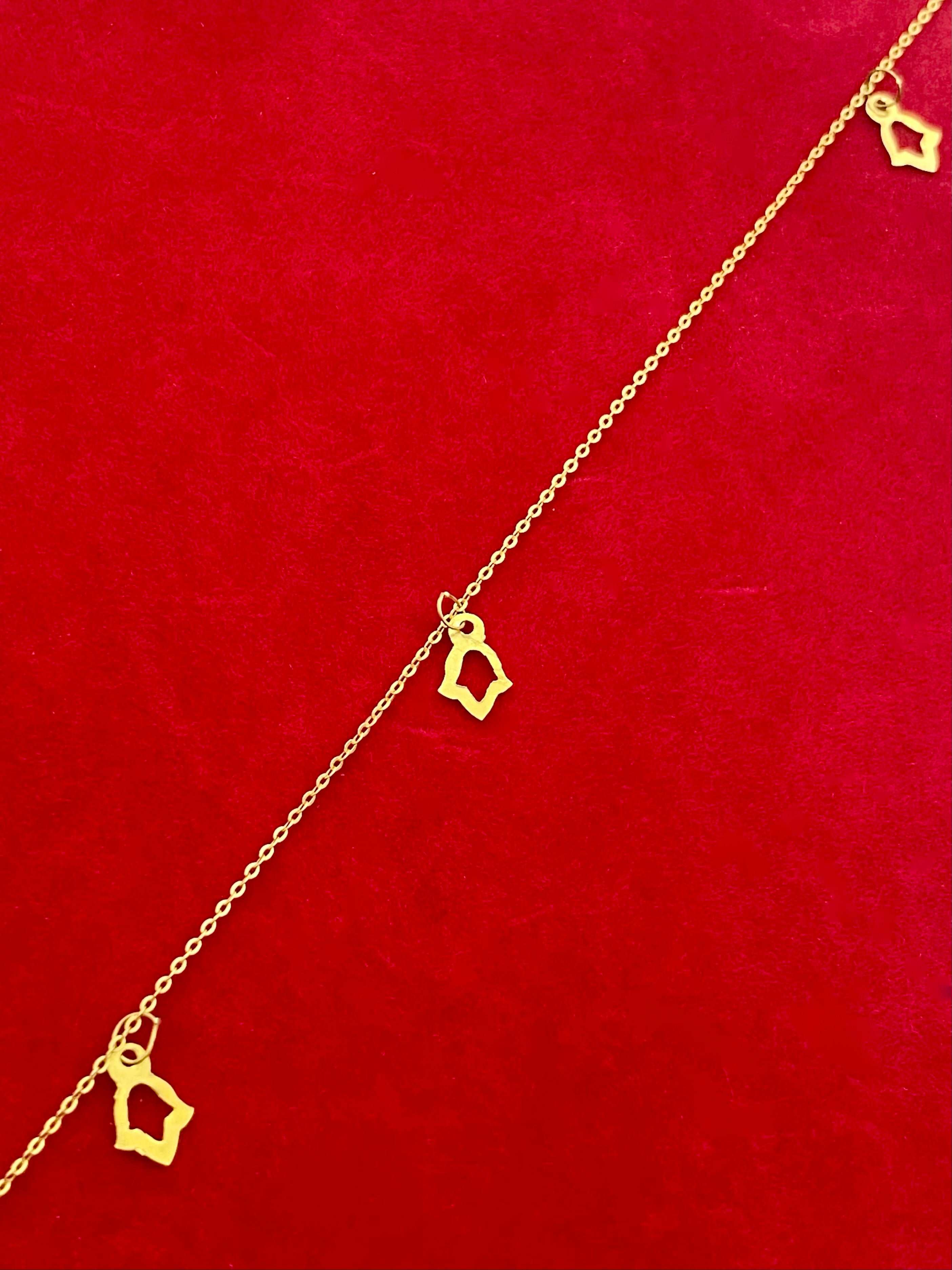 18K Gold 3 Palm Bracelet - Embellish Gold