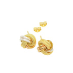 18K Real Gold Loveknot Earrings - Embellish Gold