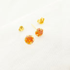 18k Gold Orange Zircon Earrings - Embellish Gold