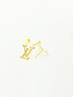 18K Gold Love Screw Earrings - Embellish Gold