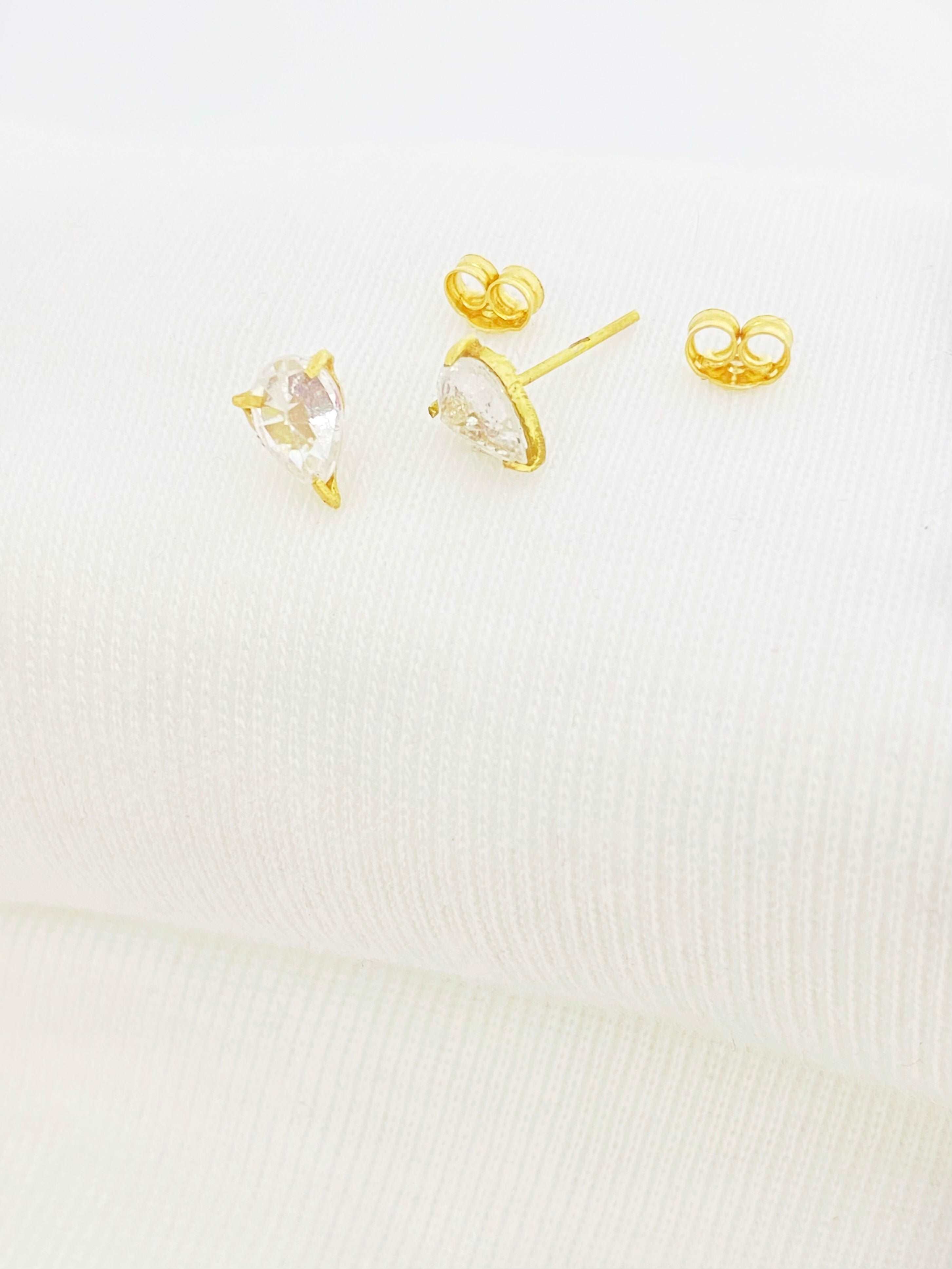 18K Real Gold Bvlgari Stone Earrings - Embellish Gold