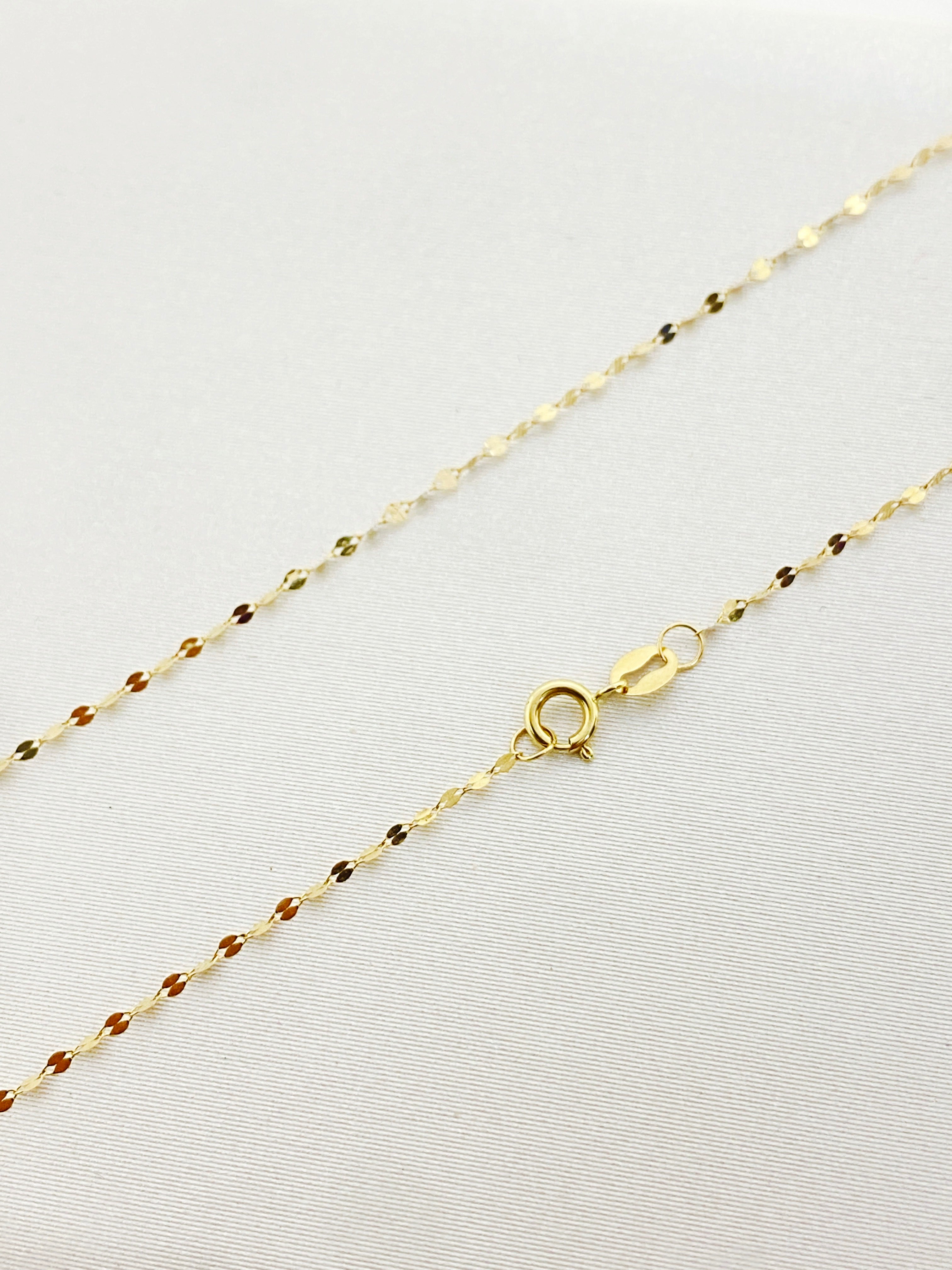 18K Real Gold Mirror chain - Embellish Gold