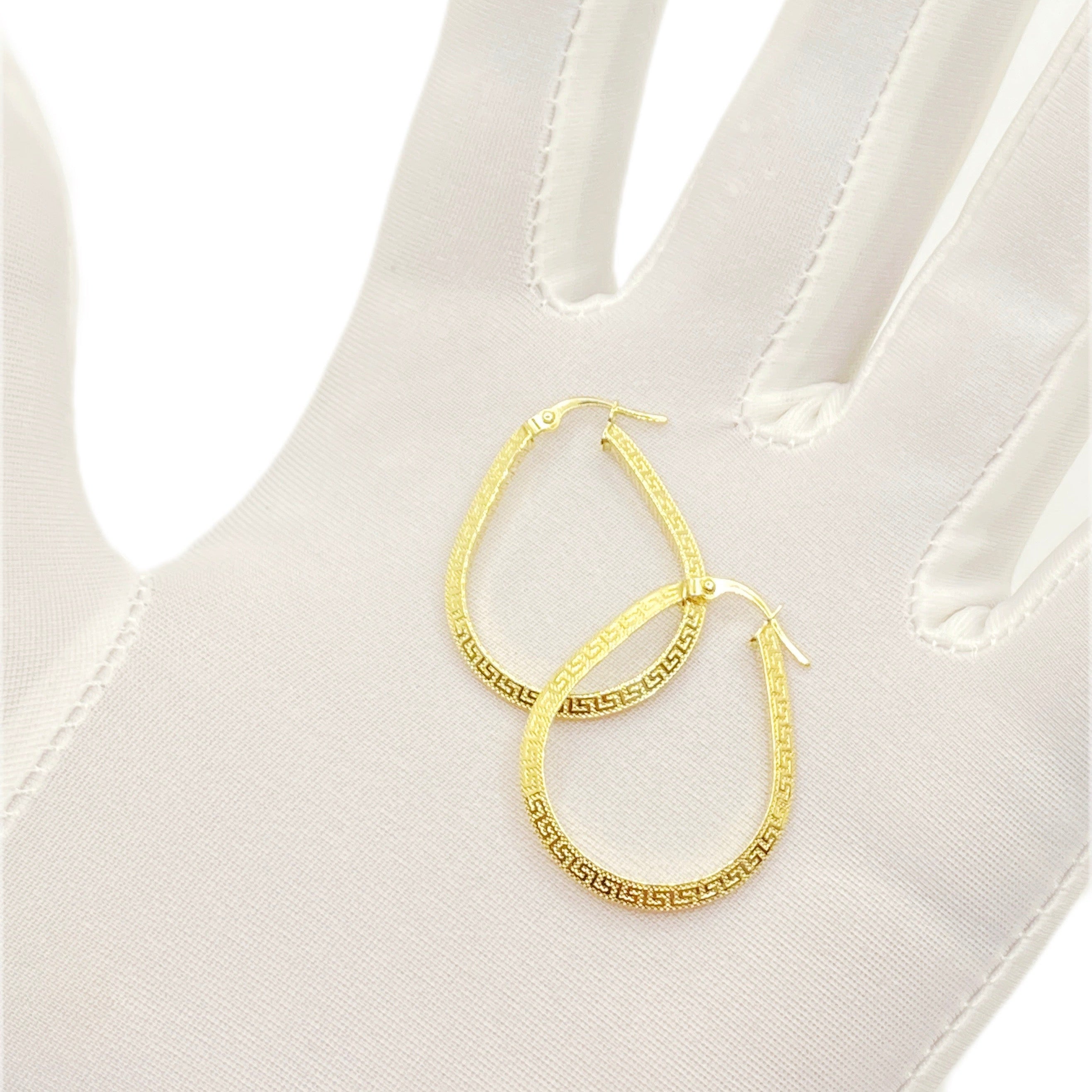 18k Gold Maze Loop Earrings - Embellish Gold